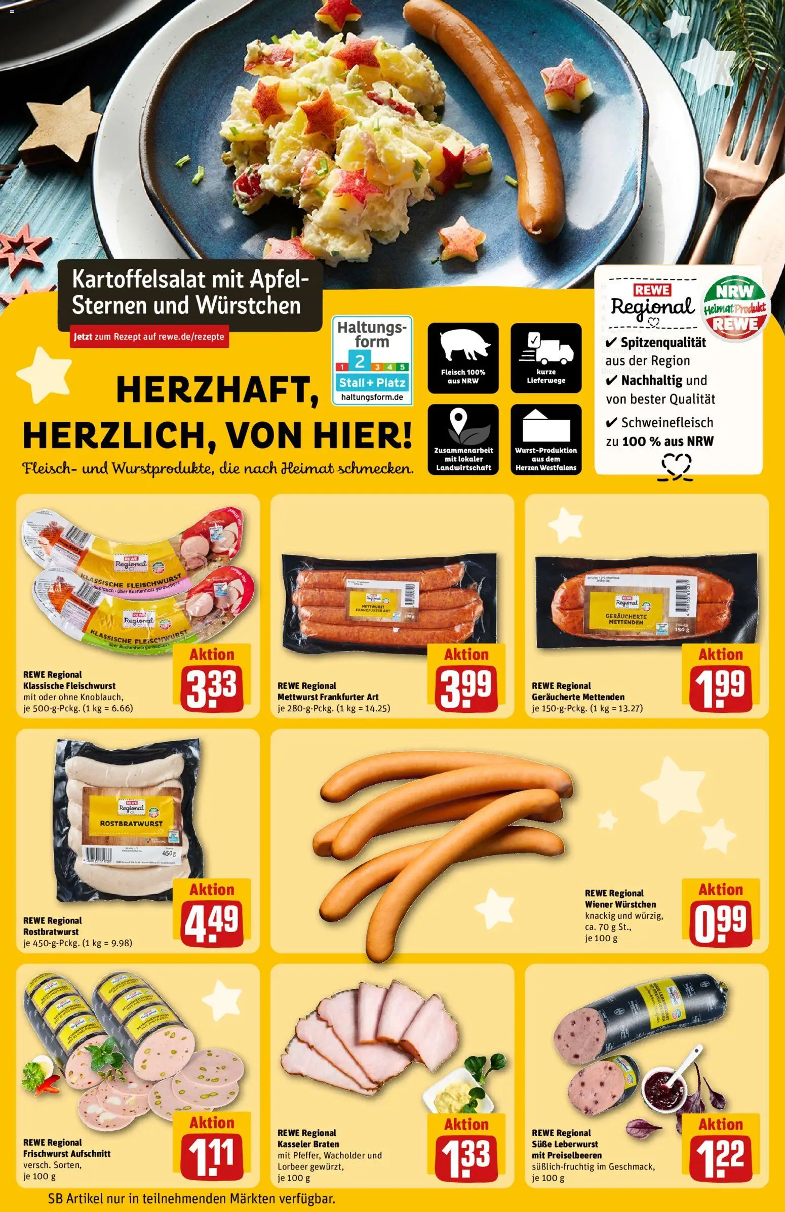 Rewe ihr Kaufpark Prospekt 	 – gültig ab 01.12.2025 | Seite: 11 | Produkte: Wiener wurstchen, Äpfel, Schweinefleisch, Fleisch
