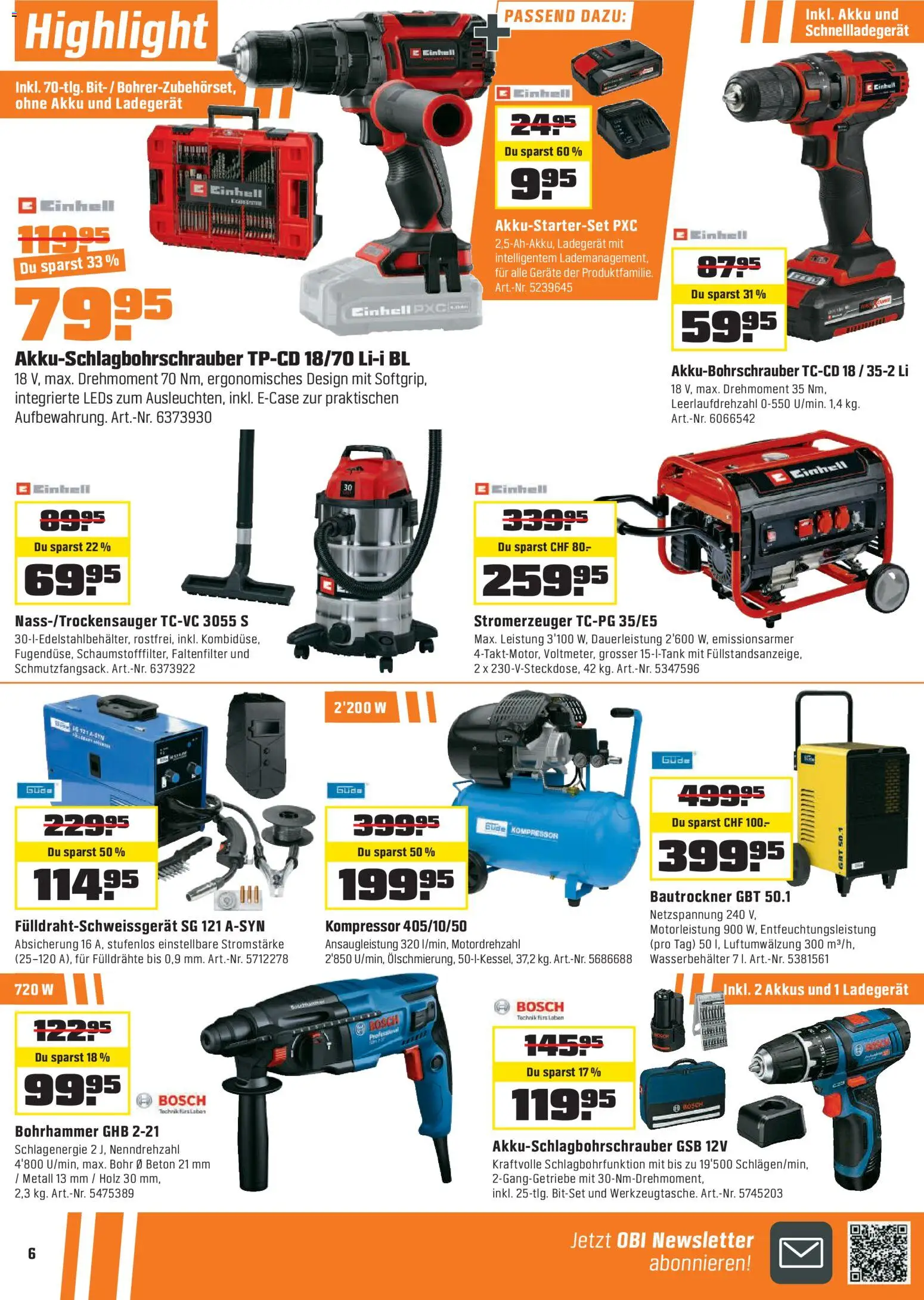OBI Aktionen – gültig ab 10.01.2026 | Seite: 6 | Produkte: Ladegerät, Bosch