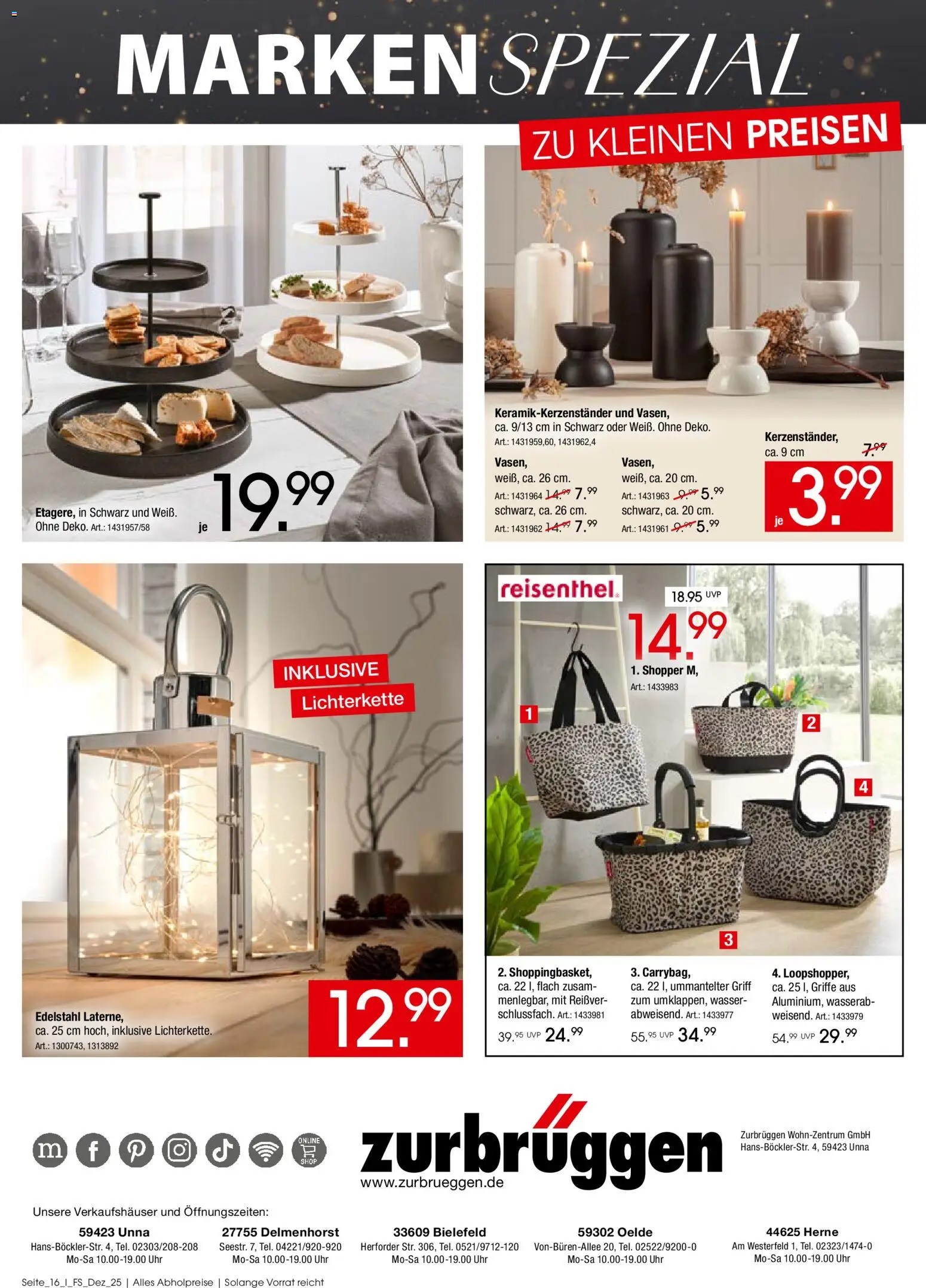 Zurbrüggen  Marken-Spezial – gültig ab 02.12.2025 | Seite: 16 | Produkte: Wasser, Uhr