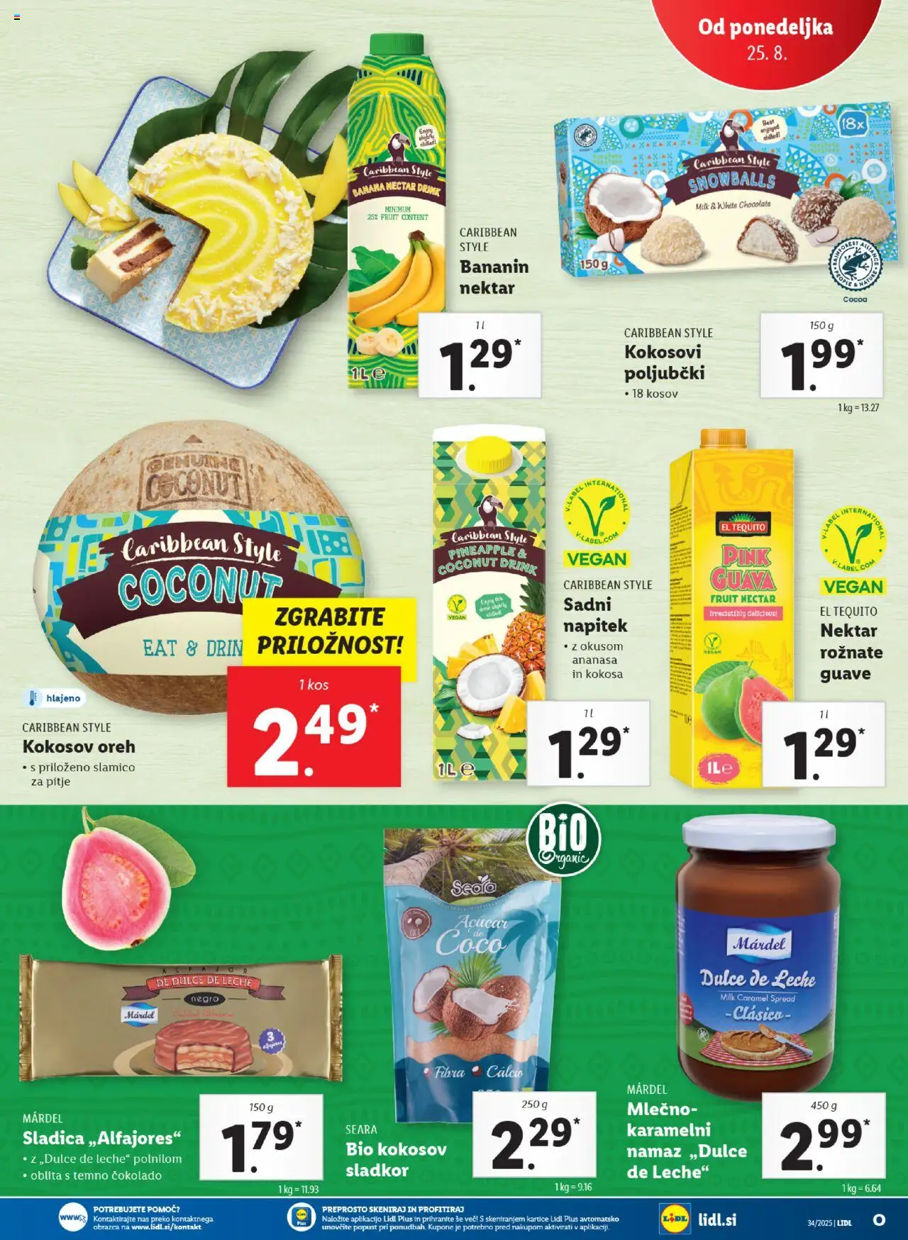 Lidl - Ljubljana │ velja od 21.08.2025 | Stran: 47 | Izdelki: Namaz, Kos, Sladkor
