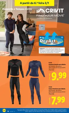 Pré-visualização Camisola Interior para Adulto, 56% Poliamida, 38% poliéster (36% reciclado), 6% elastano (LYCRA®). Tam. S ao XL válido de 29.12.2025 | Página: 16