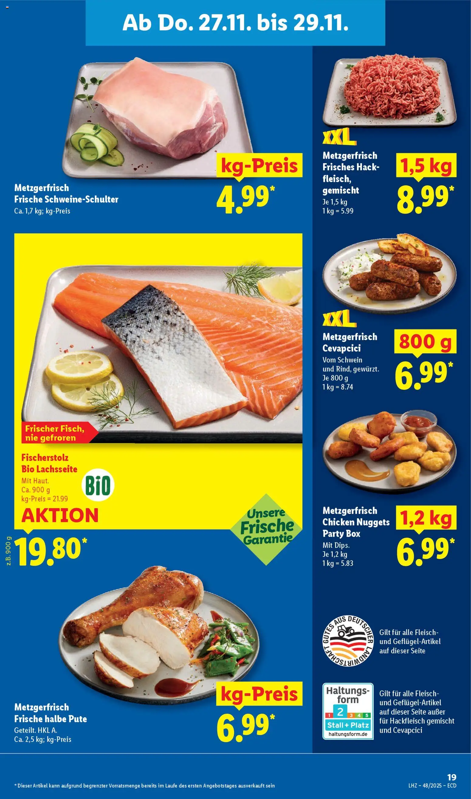 Lidl - Prospekt – gültig ab 24.11.2025 | Seite: 25 | Produkte: Box, Cevapcici, Fleisch, Hackfleisch