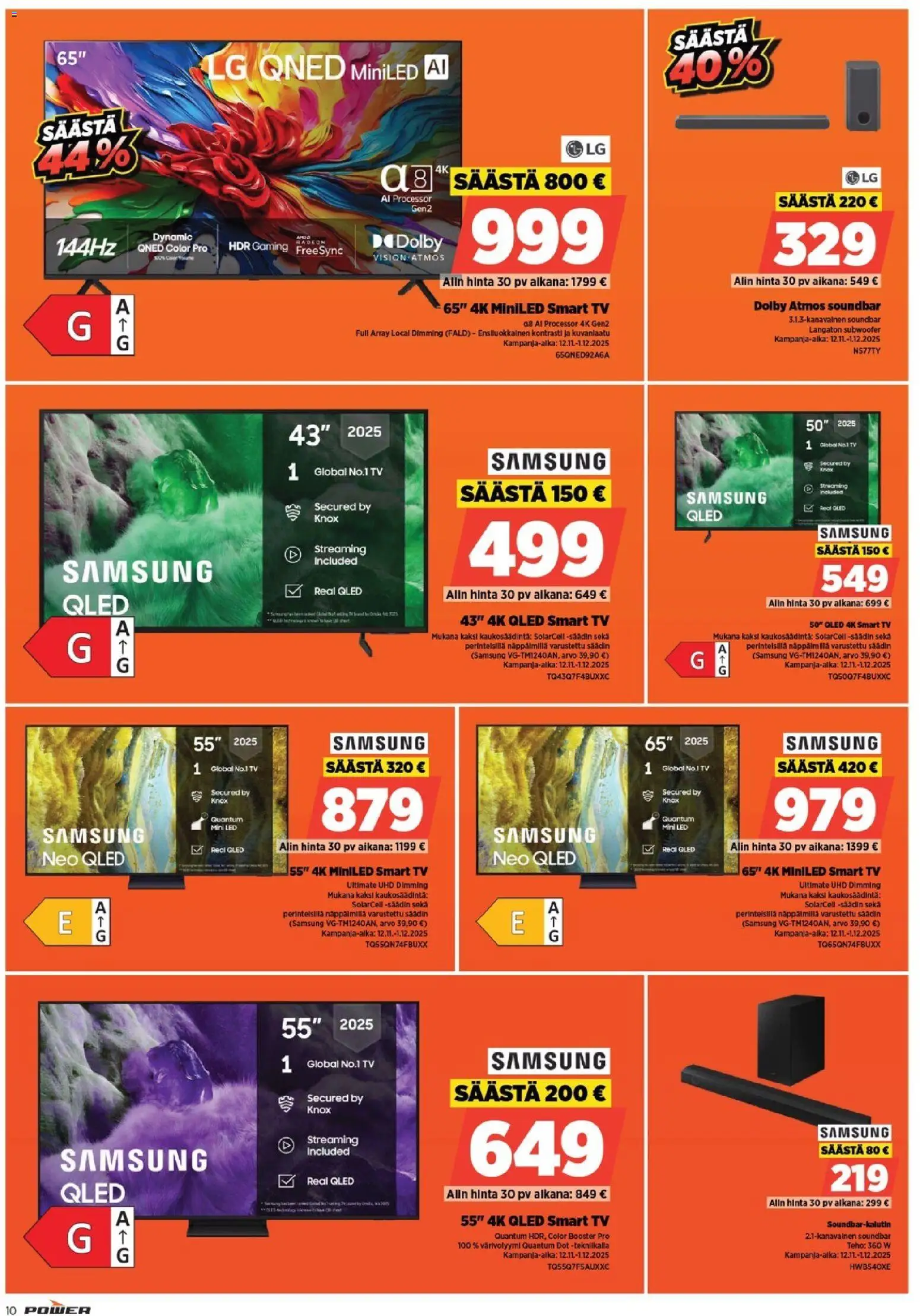 Power tarjoukset – voimassa 12.11.2025 alkaen | Sivu: 10