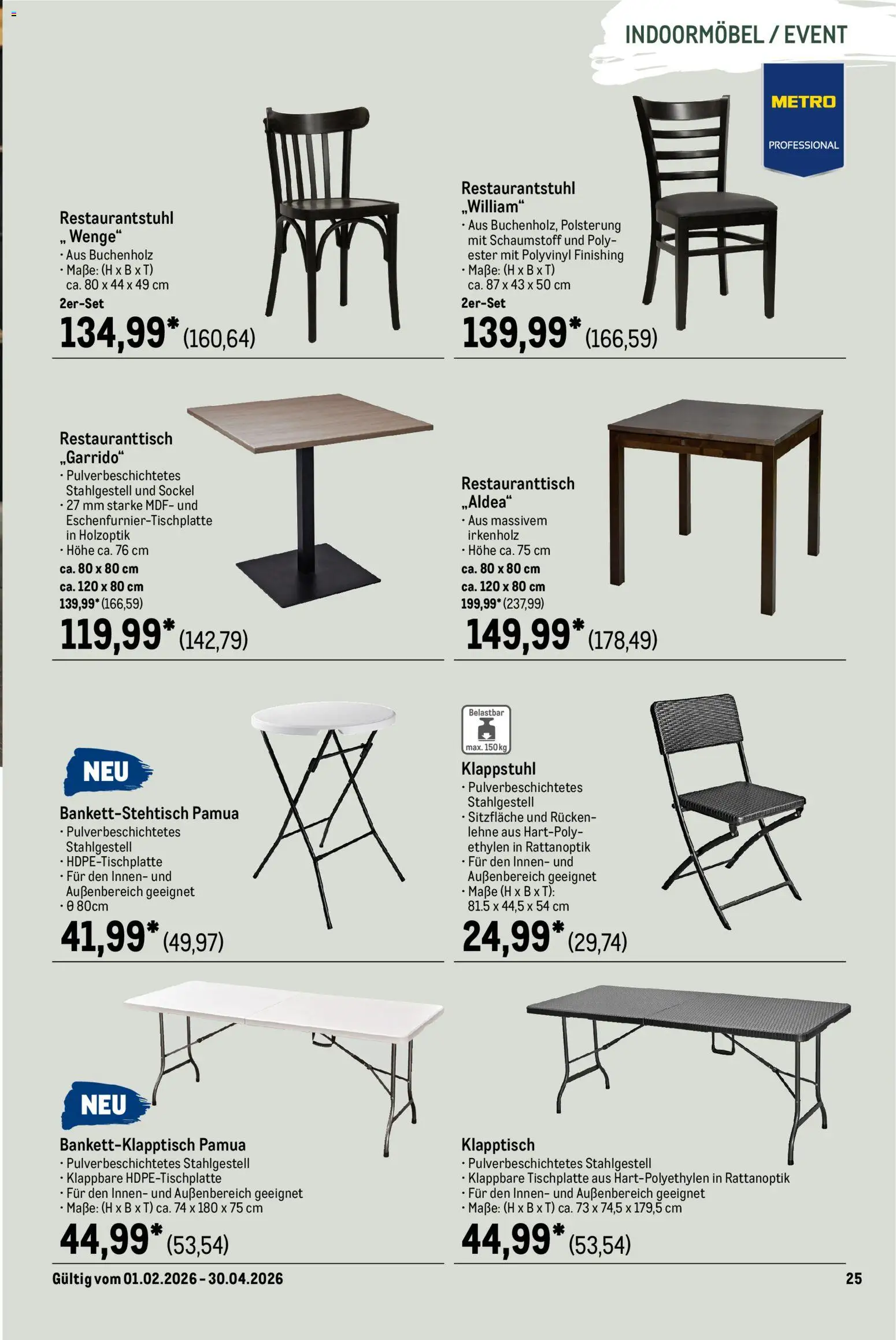 Metro Outdoor für Profis – gültig ab 01.02.2026 | Seite: 25