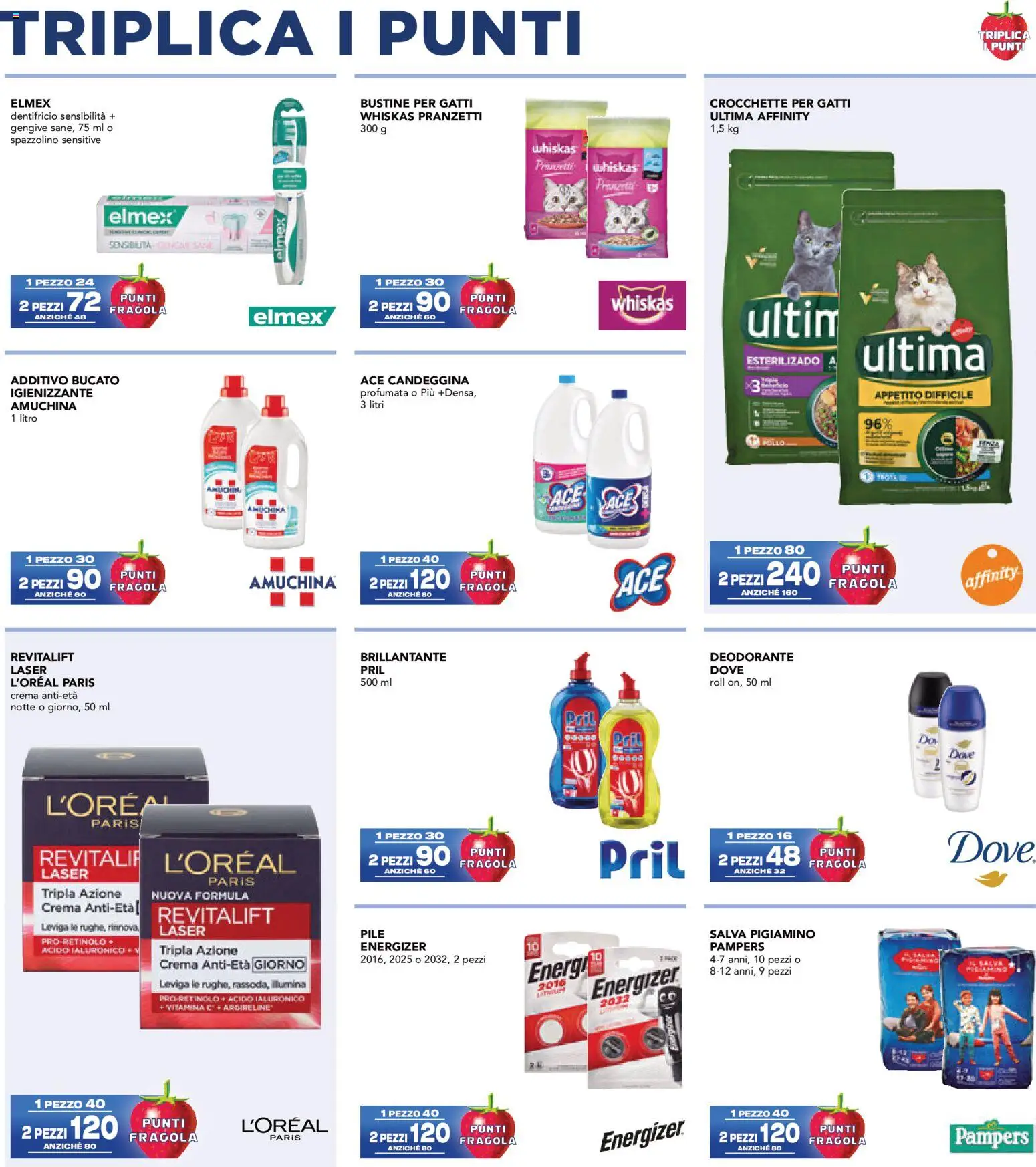 Volantino Esselunga S del 26.02.2026 | Pagina: 25 | Prodotti: Pile, Pollo, Candeggina, Pampers