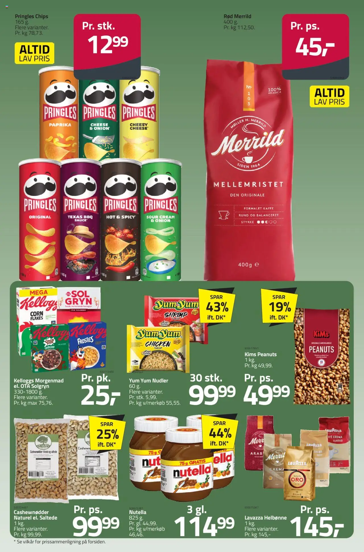 Fleggaard tilbudsavis – gyldig fra 08.10.2025 | Side: 21 | Produkter: Kaffe, Nudler, Nutella, Paprika