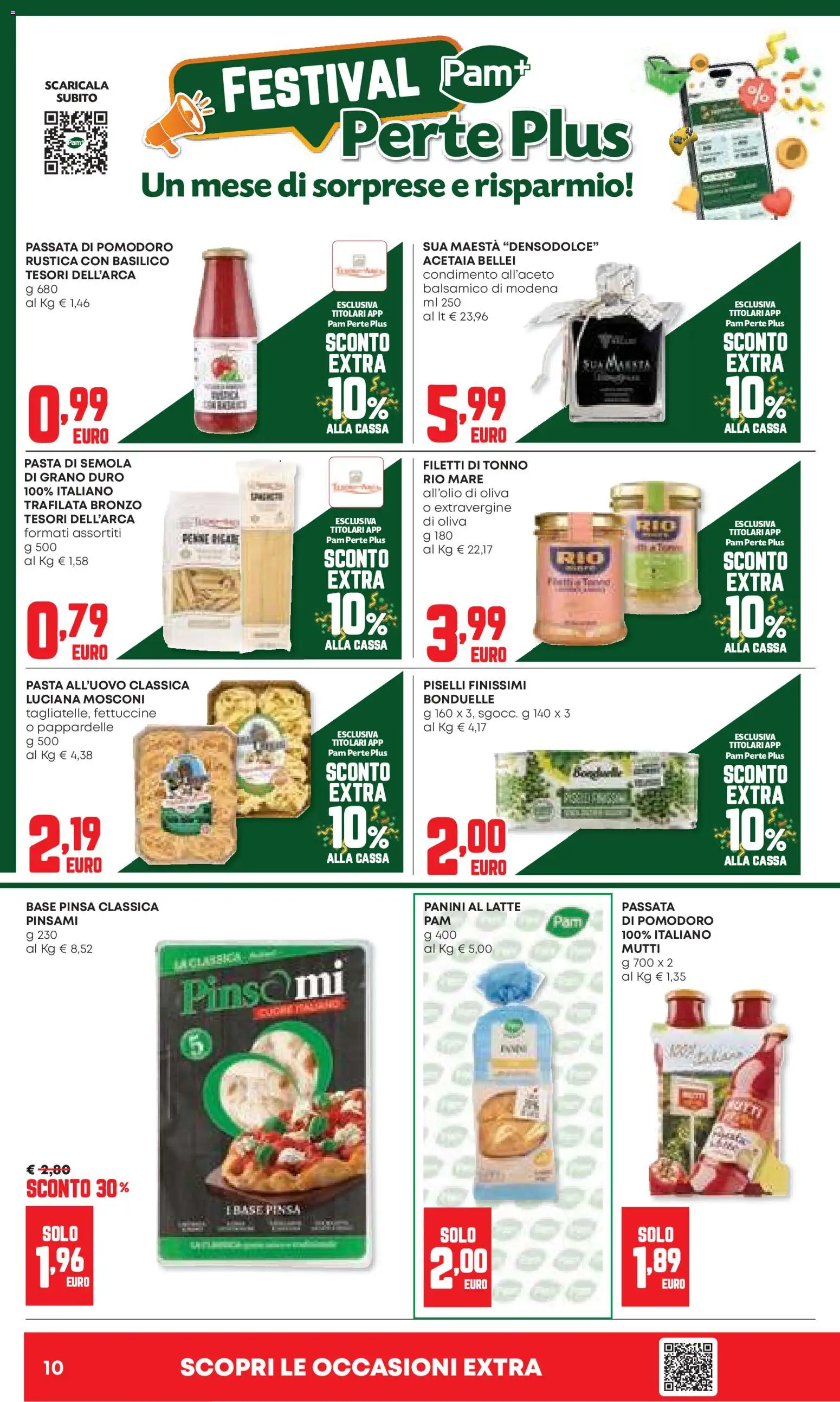 Volantino Panorama del 06.11.2025 | Pagina: 10 | Prodotti: Pomodoro, Basilico, Passata di pomodoro, Tonno