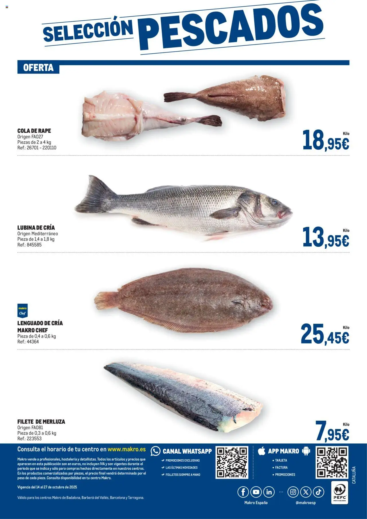 Makro - Fresco Cataluña │ válido desde el 14.10.2025 | Página: 4 | Productos: Peso, Filete