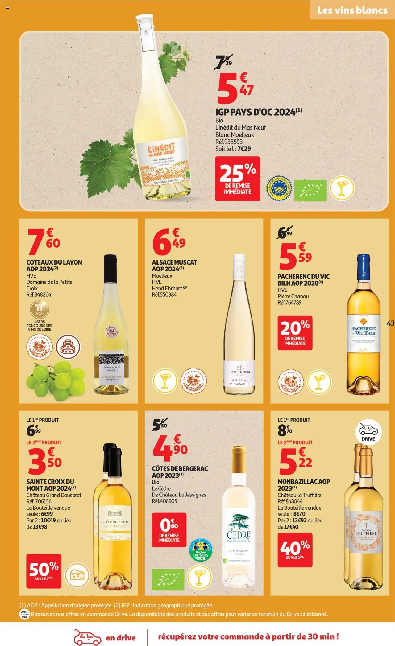{H1} | Page: 43 | Produits: Vin, Coteaux du layon