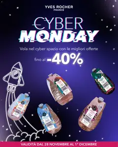 Anteprima del volantino Yves Rocher Catalogo Cyber Monday valido a partire dal 28.11.2025