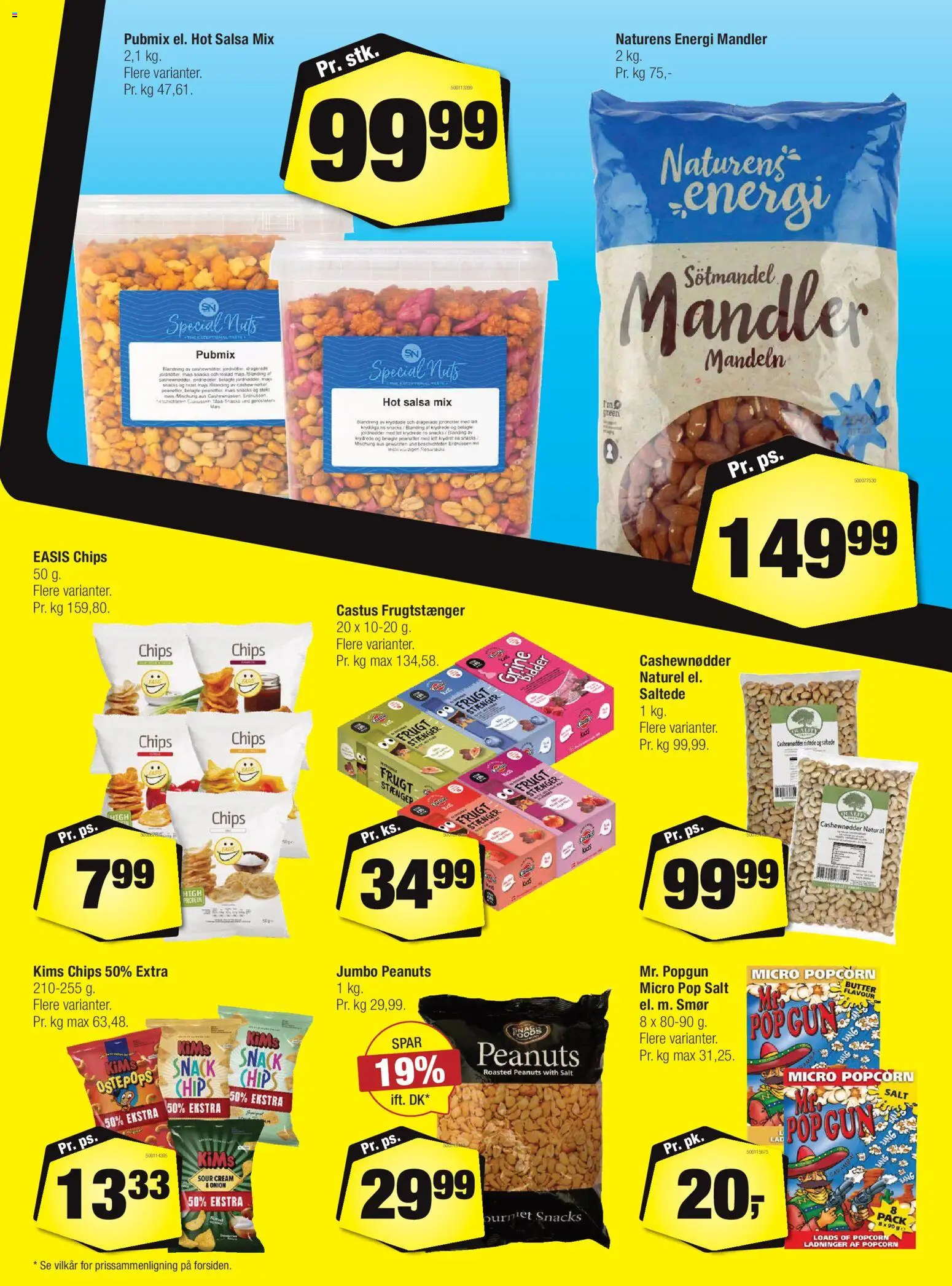 Calle tilbudsavis – gyldig fra 18.02.2026 | Side: 11 | Produkter: Smør, Mandler, Popcorn, Salsa
