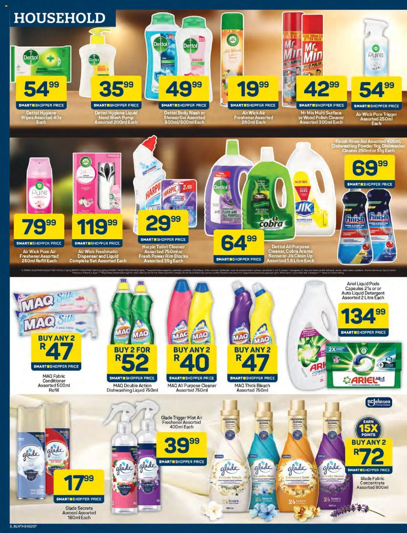 New Pick n Pay catalogue – valid from 24.04.2026 | Page: 8 | Products: Dishwasher, Shower, Body wash, Dishwasher cleaner