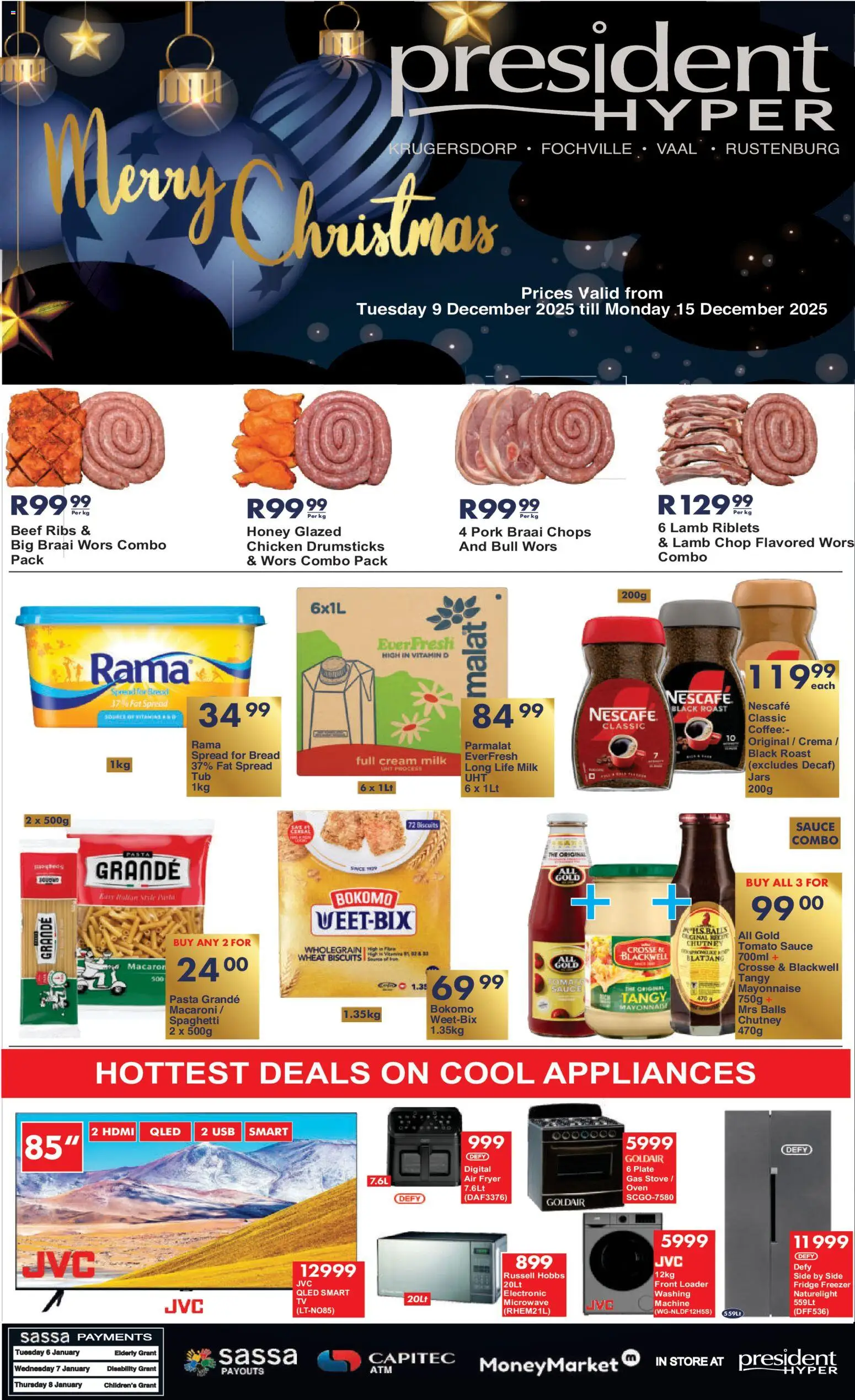 New President Hyper catalogue – valid from 09.12.2025 | Page: 1 | Products: Oven, Plate, Fryer, Microwave