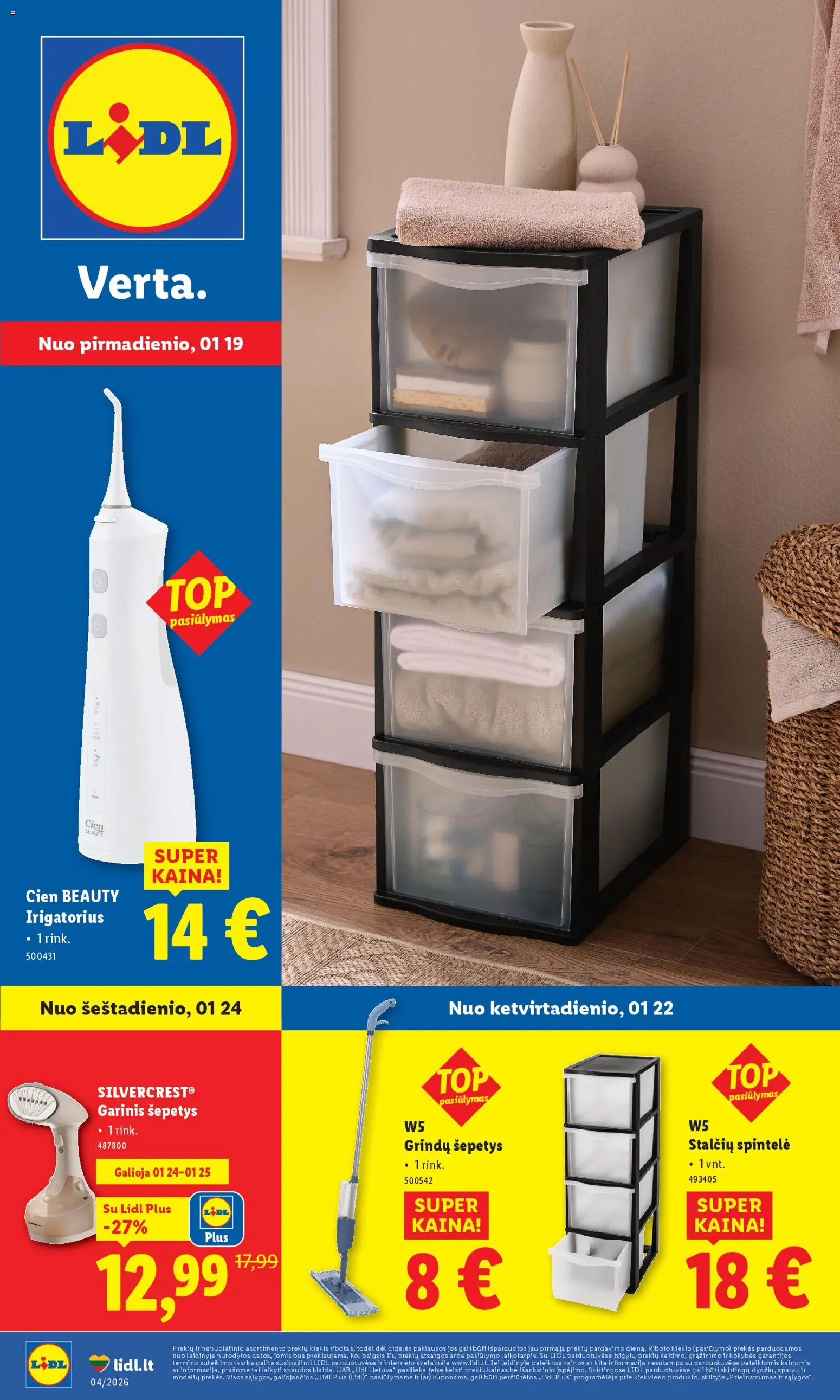 LIDL akcijos nuo 19.01.2026 | Puslapis: 1