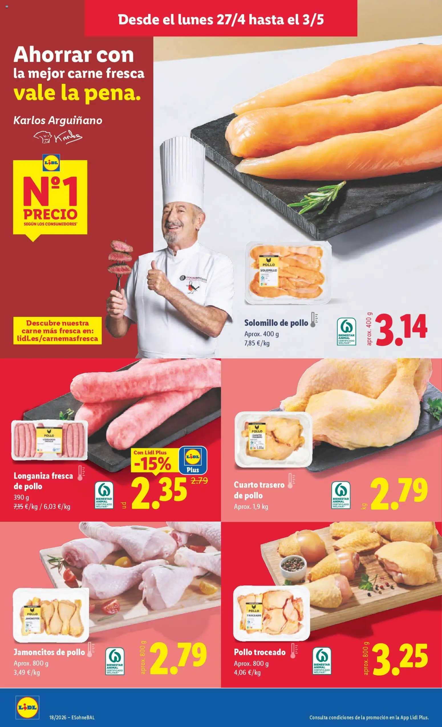 Lidl folleto │ válido desde el 27.04.2026 | Página: 8 | Productos: Longaniza