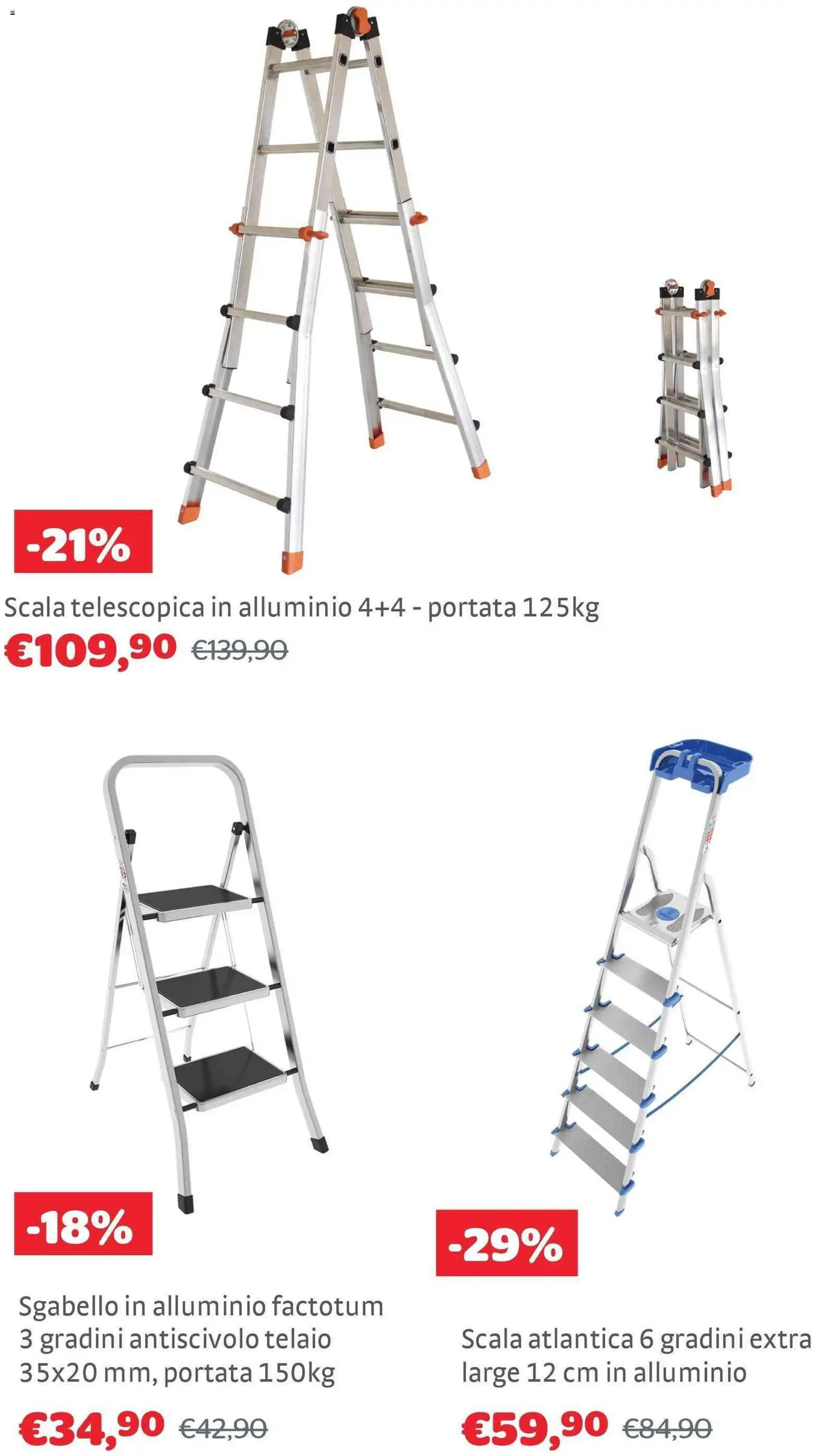 Volantino Brico Center del 04.12.2025 | Pagina: 22 | Prodotti: Sgabello, Scala, Alluminio