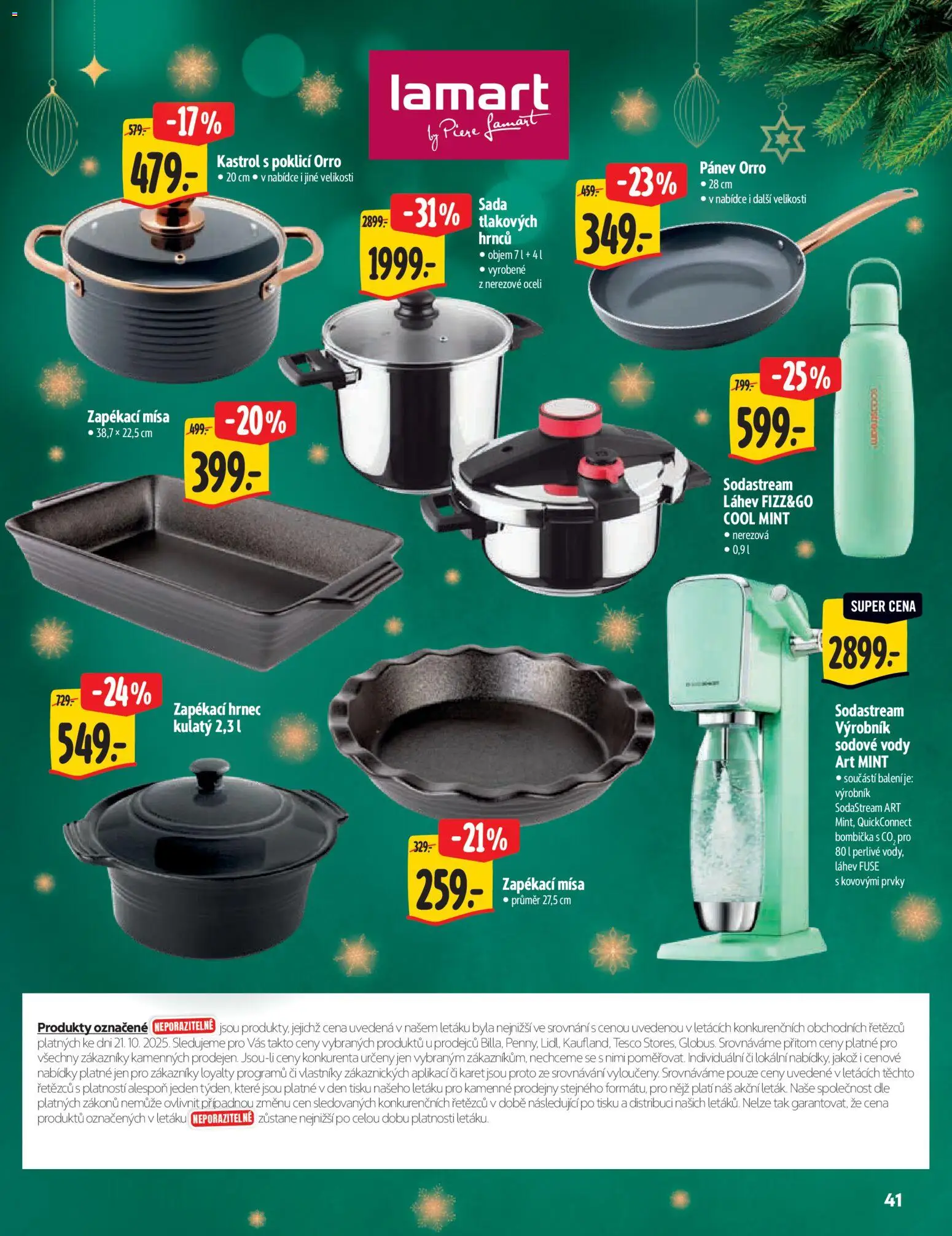 Albert katalog - Hypermarket od 29.10.2025 | Strana: 41 | Produkty: Pánev, Hrnec, Sodastream, Láhev