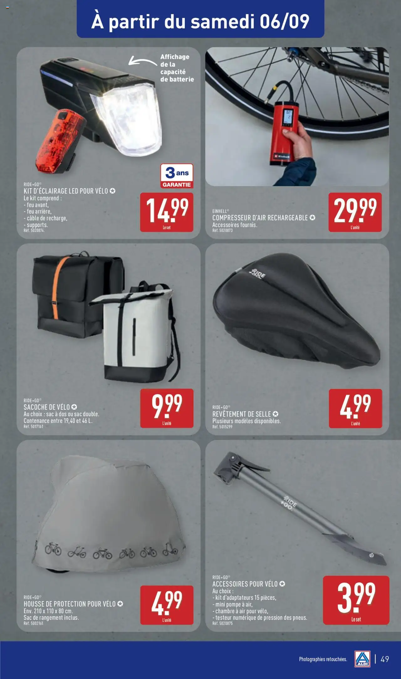  | Page: 52 | Produits: Vélo, Câble, Sac, Batterie