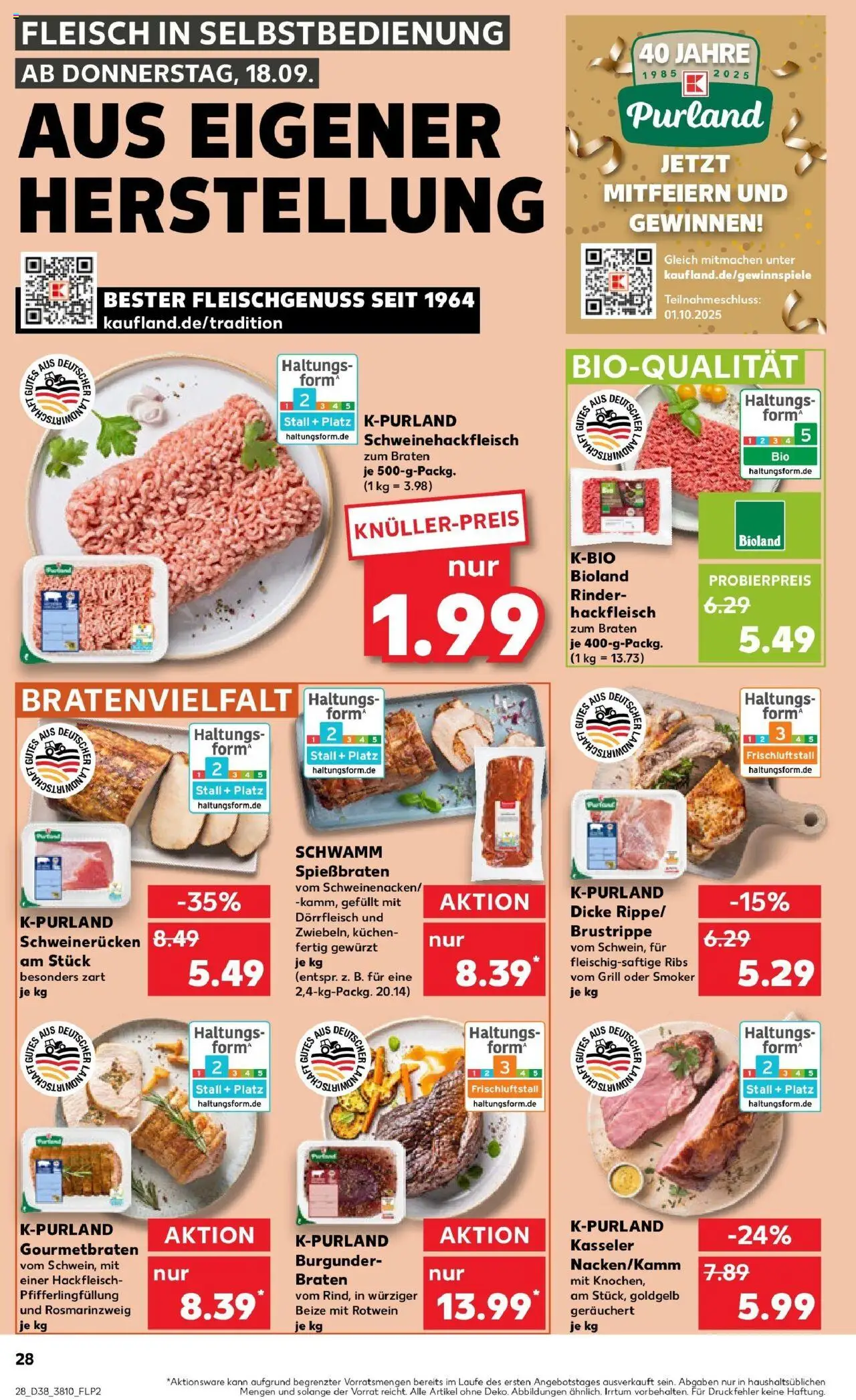 Kaufland prospekt Oranienburg	 – gültig ab 21.09.2025 | Seite: 28 | Produkte: Grill, Rotwein, Kuchen, Hackfleisch