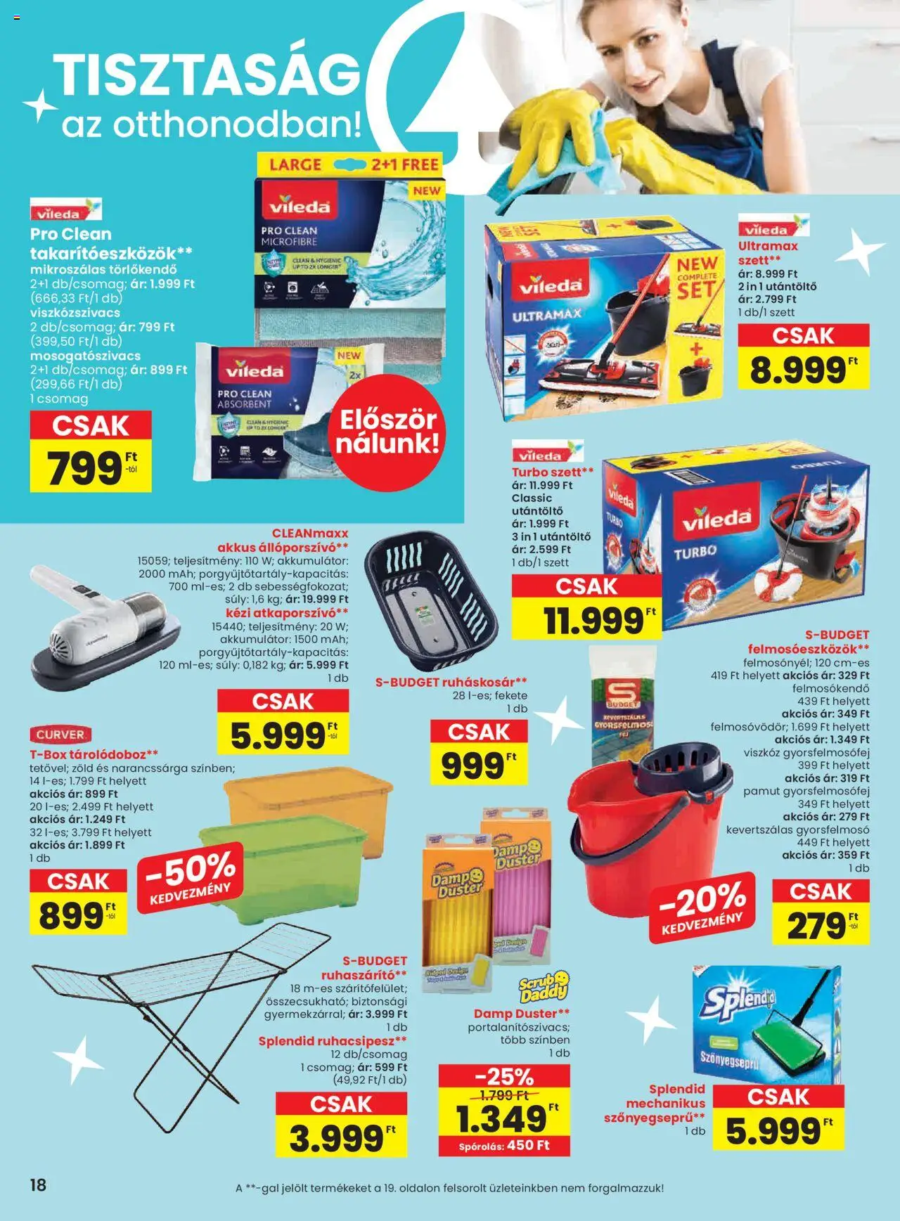 Spar akciós ujság - amely érvényes a következő dátumtól: 28.08.2025 | Oldal: 18 | Termékek: Tárolódoboz, Akkumulátor, Ruháskosár, Vileda