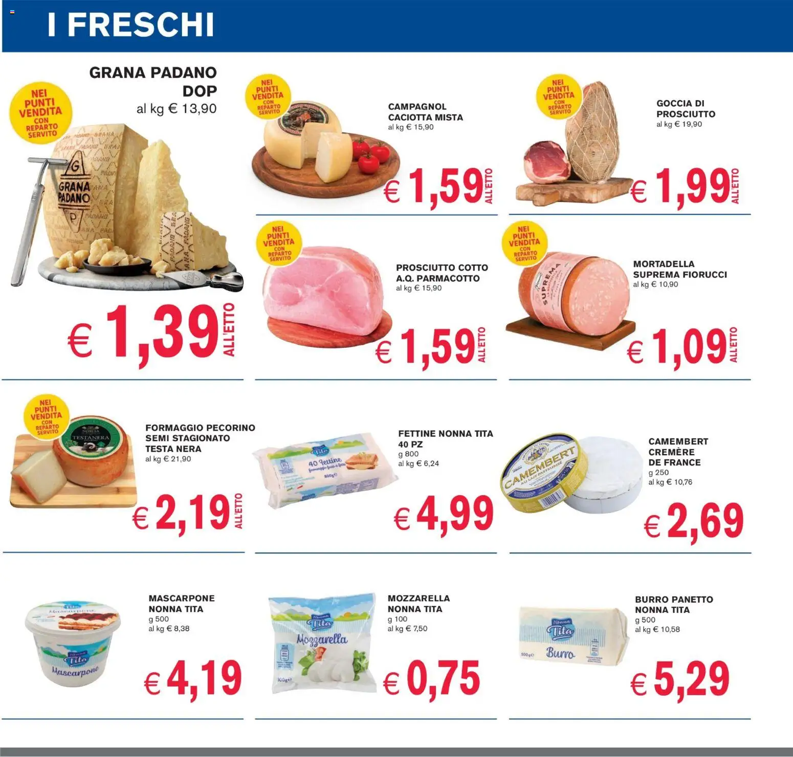 Volantino Coal del 28.11.2025 | Pagina: 6 | Prodotti: Mozzarella, Formaggio, Burro, Grana Padano