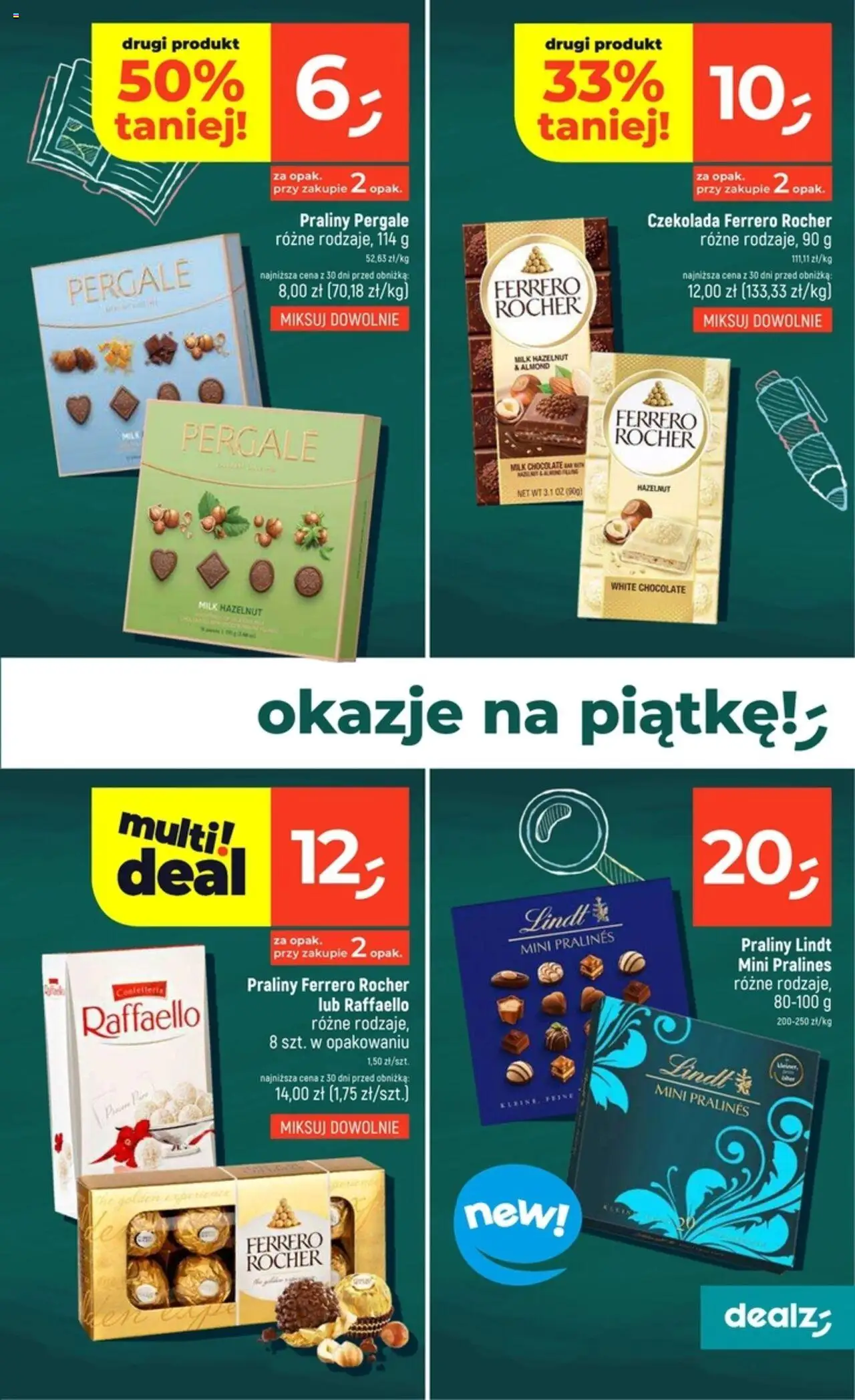 Dealz Gazetka od 09.10.2025 | Strona: 15 | Produkty: Praliny, Czekolada, Ferrero rocher