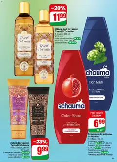 Pogląd oferty "Olejek pod prysznic Tesori D'Oriente, 3 rodzaje, 250 ml" - ważna od 08.04.2026 | Strona: 65 | Produkty: Tesori d'oriente, Prysznic, Szampon, Żel pod prysznic