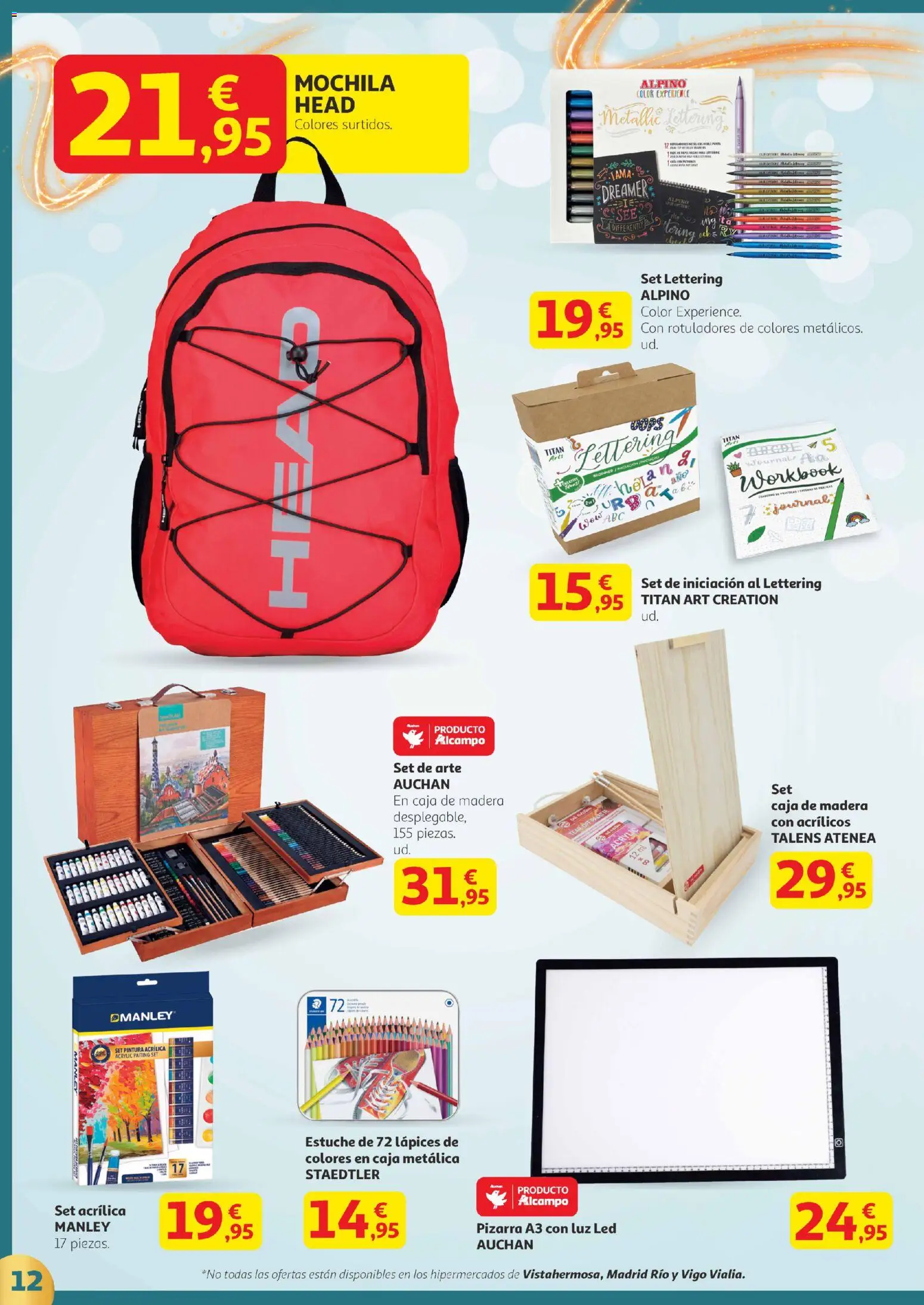 Alcampo - Canarias │ válido desde el 02.12.2025 | Página: 12 | Productos: Mochila, Caja