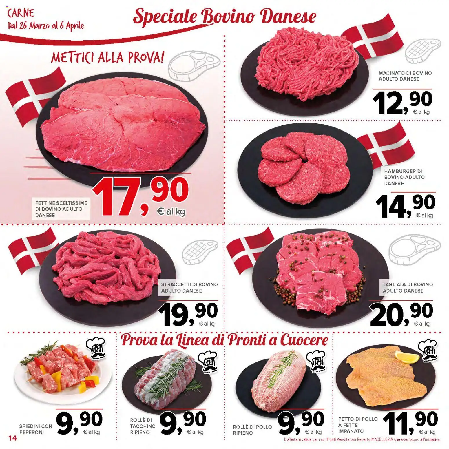 Volantino Todis del 26.03.2026 | Pagina: 14 | Prodotti: Petto di Pollo, Pollo, Peperoni, Macinato