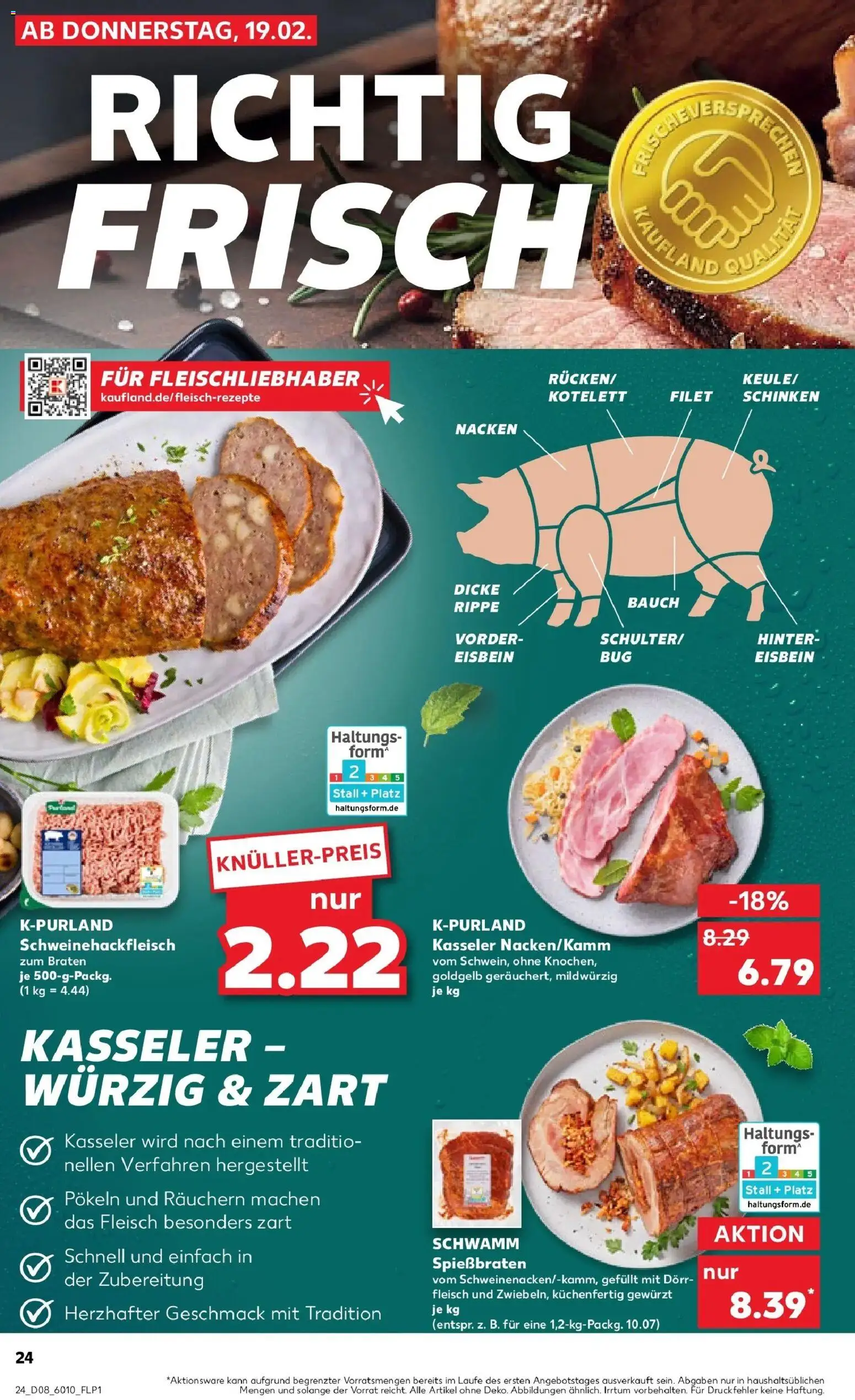 Kaufland prospekt Backnang	 – gültig ab 19.02.2026 | Seite: 32 | Produkte: Schinken, Fleisch