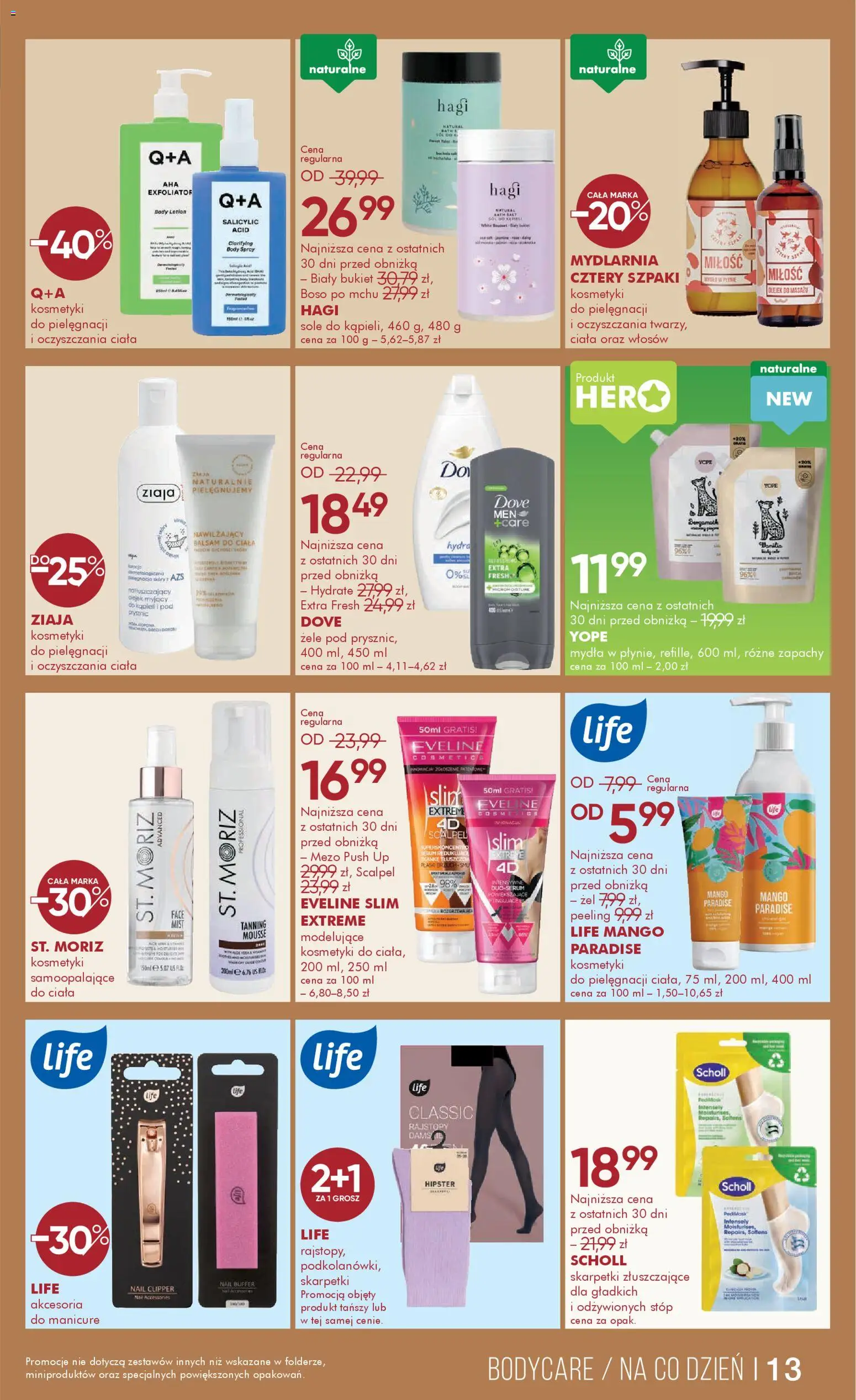 Super-pharm Gazetka od 18.02.2026 | Strona: 13 | Produkty: Kosmetyki, Skarpetki złuszczające, Lotion, Sól