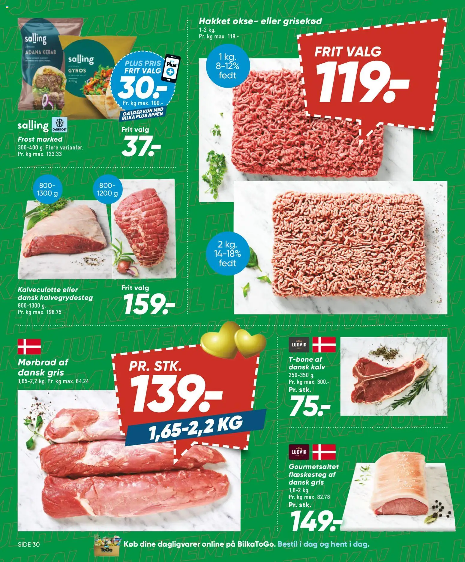 Bilka tilbudsavis – gyldig fra 12.12.2025 | Side: 32 | Produkter: Kebab, Flæskesteg