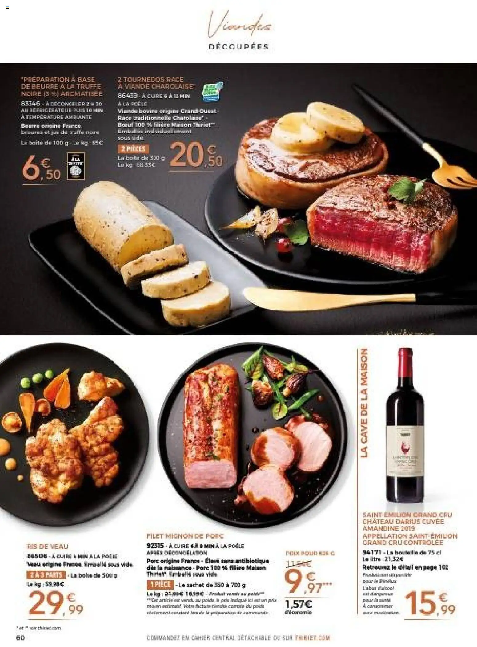 {H1} | Page: 60 | Produits: Poêle, Beurre, Filet mignon, Tournedos