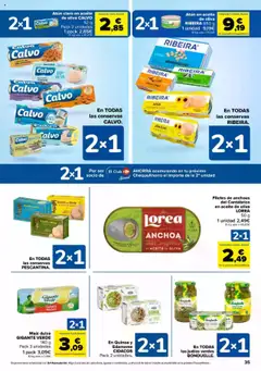Carrefour folleto │ válido desde el 11.07.2025 | Página: 35 | Productos: Berberechos, Aceite, Anchoa, Atún claro