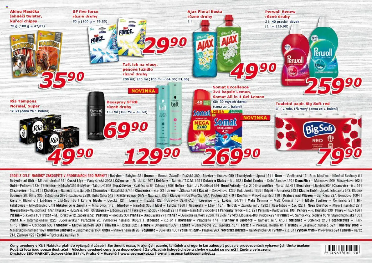 Eso market leták od 01.10.2025 | Strana: 8 | Produkty: Mošt, Kapsle, Potraviny, Tužidlo