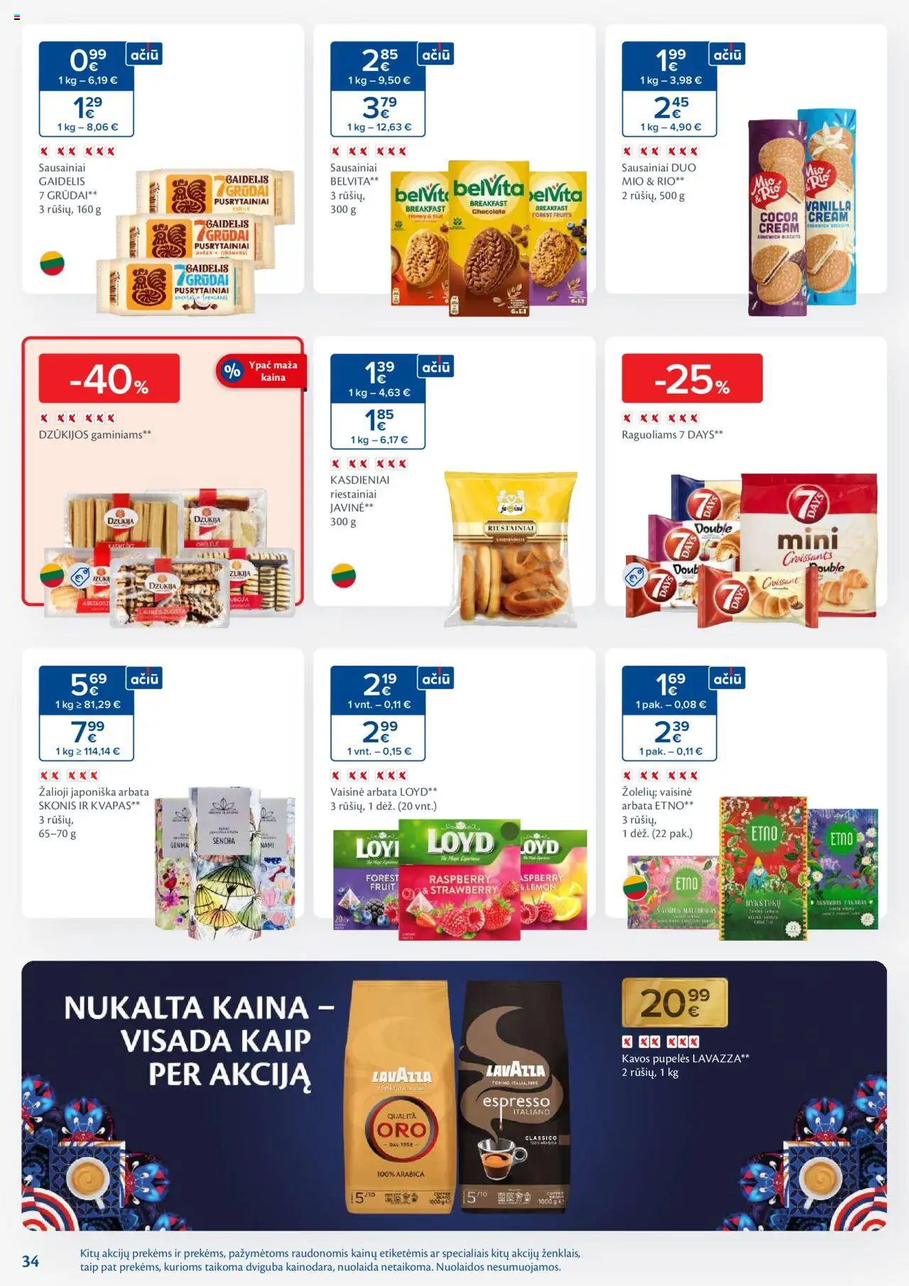 MAXIMA akcijos nuo 09.09.2025 | Puslapis: 34 | Prekių: Sausainiai, Pupelės, Kavos pupelės, Arbata