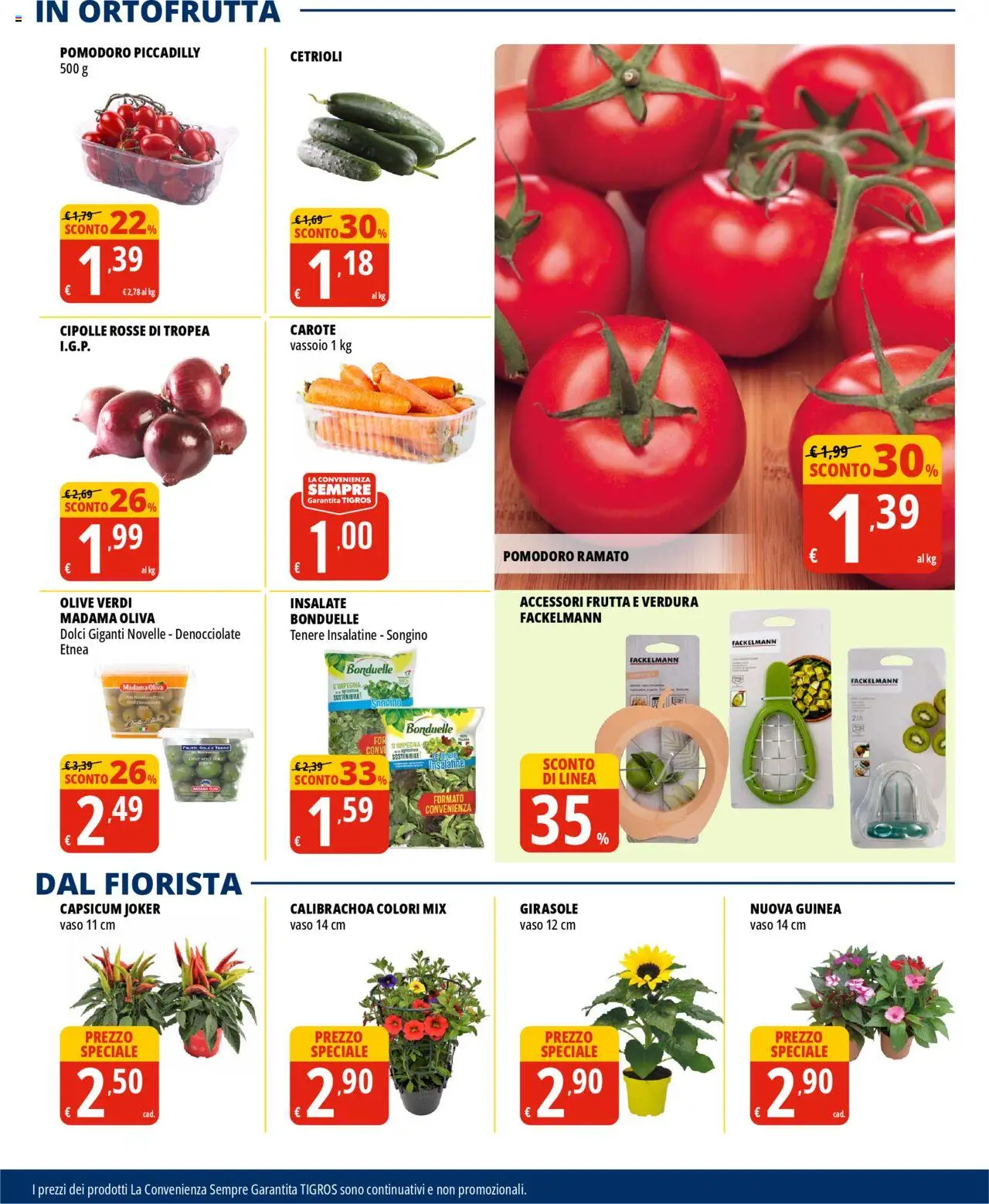 Volantino Tigros del 18.06.2025 | Pagina: 7 | Prodotti: Cetrioli, Frutta, Olive, Vaso