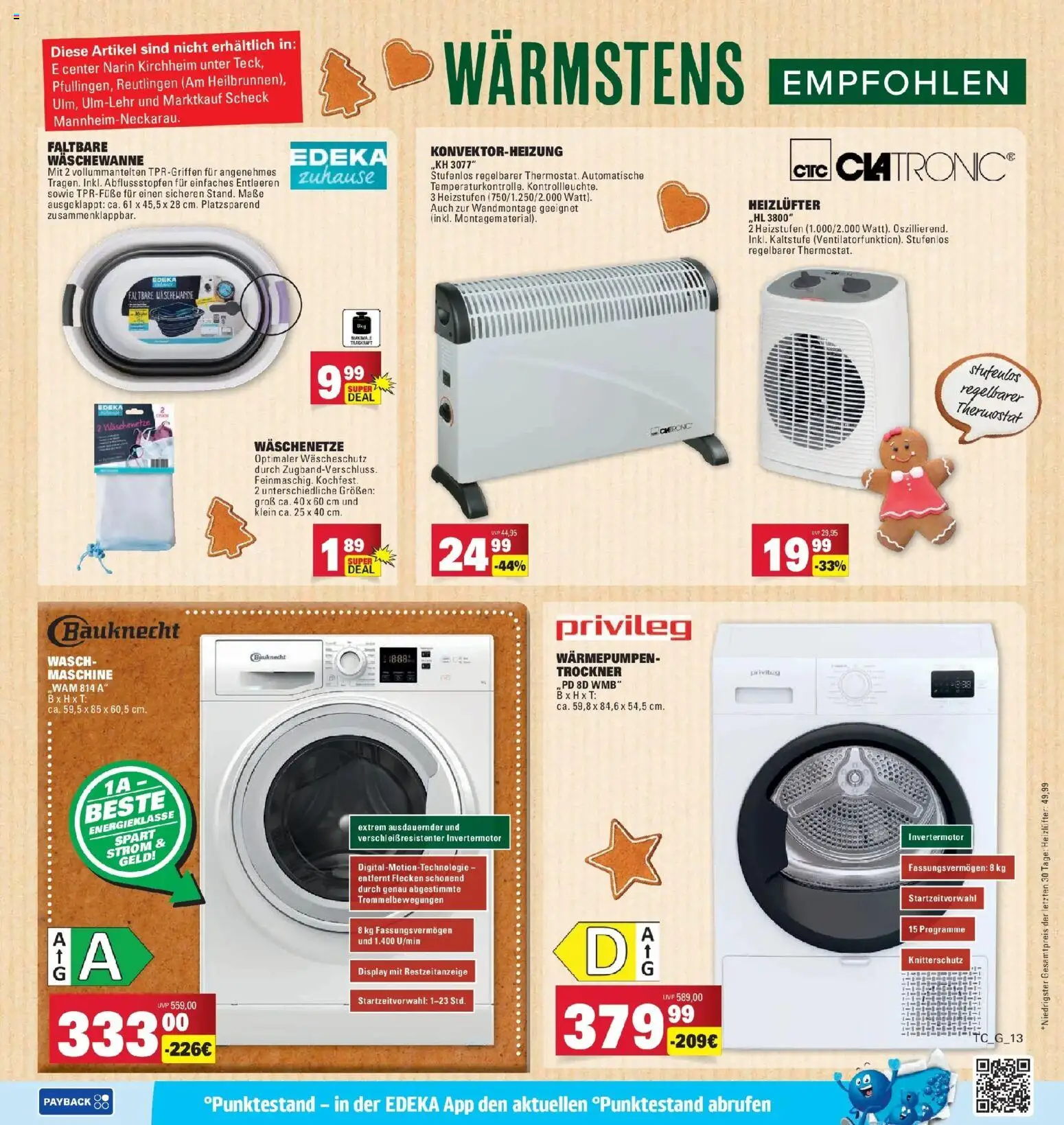 Edeka prospekt Göppingen	 – gültig ab 08.12.2025 | Seite: 51 | Produkte: Trockner