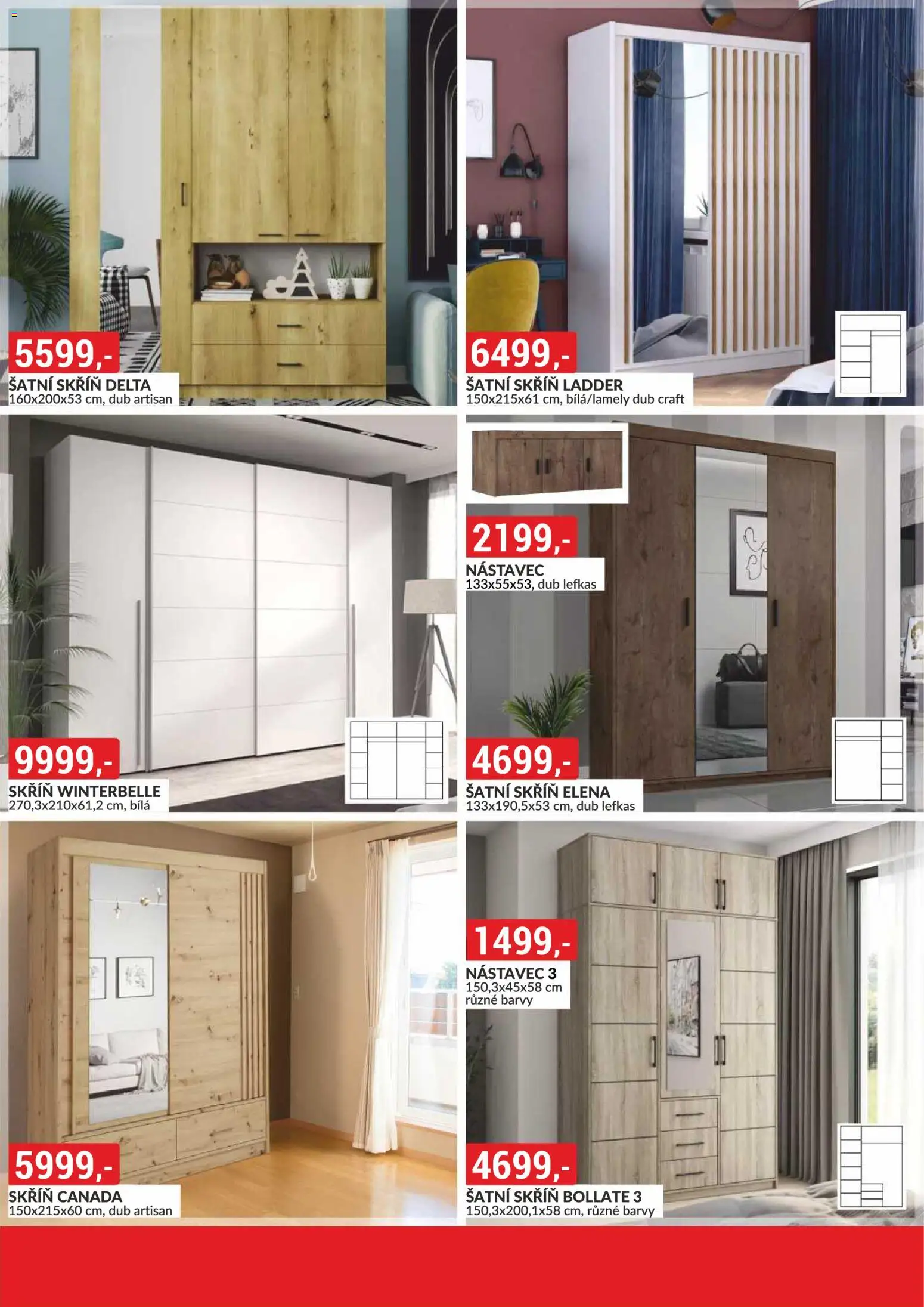 BAUMAX leták - Zařiďte si bydlení od 01.01.2026 | Strana: 6 | Produkty: Šatní skříň, Barvy, Skříň