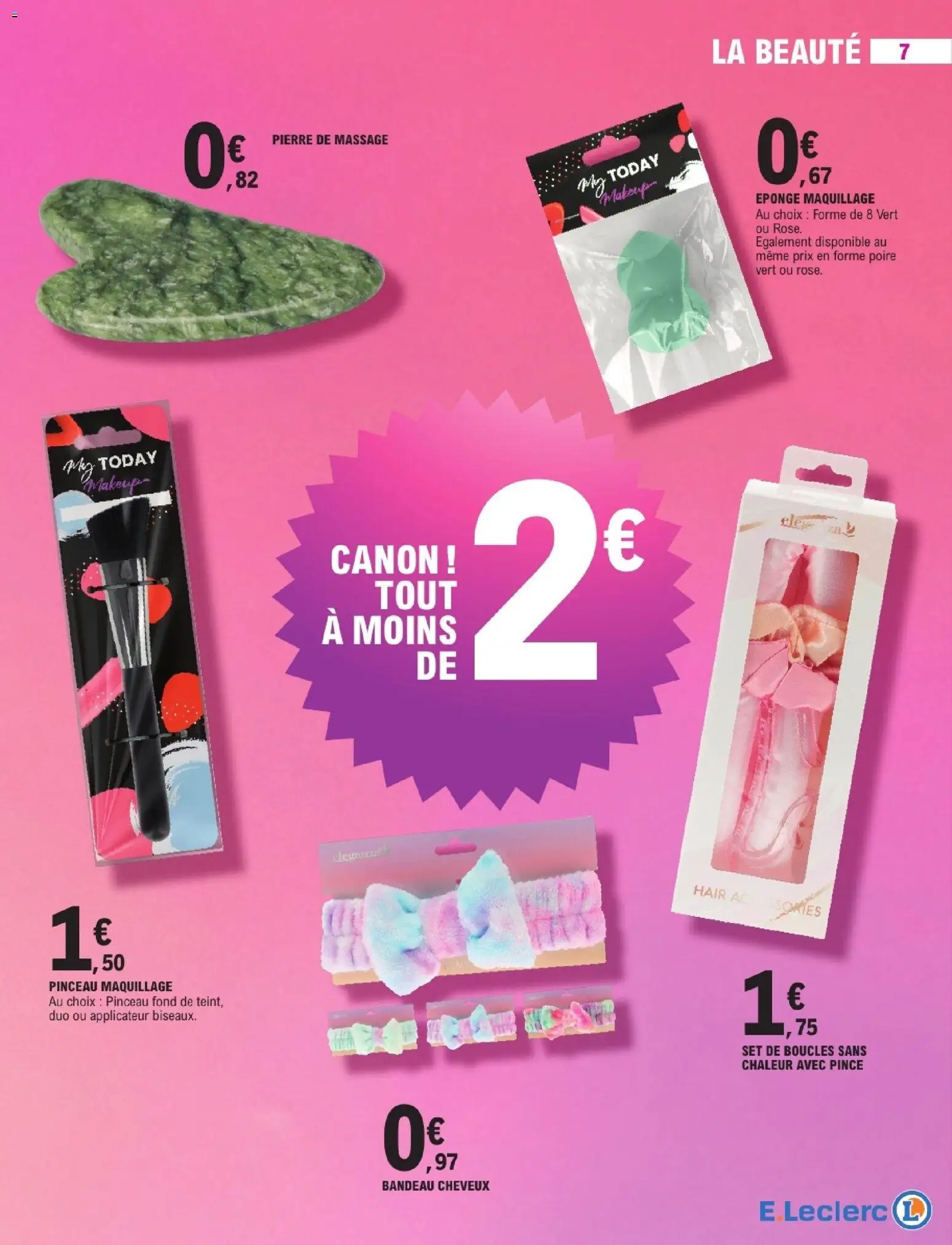 {H1} | Page: 7 | Produits: Poire, Maquillage, Pinceau, Eponge