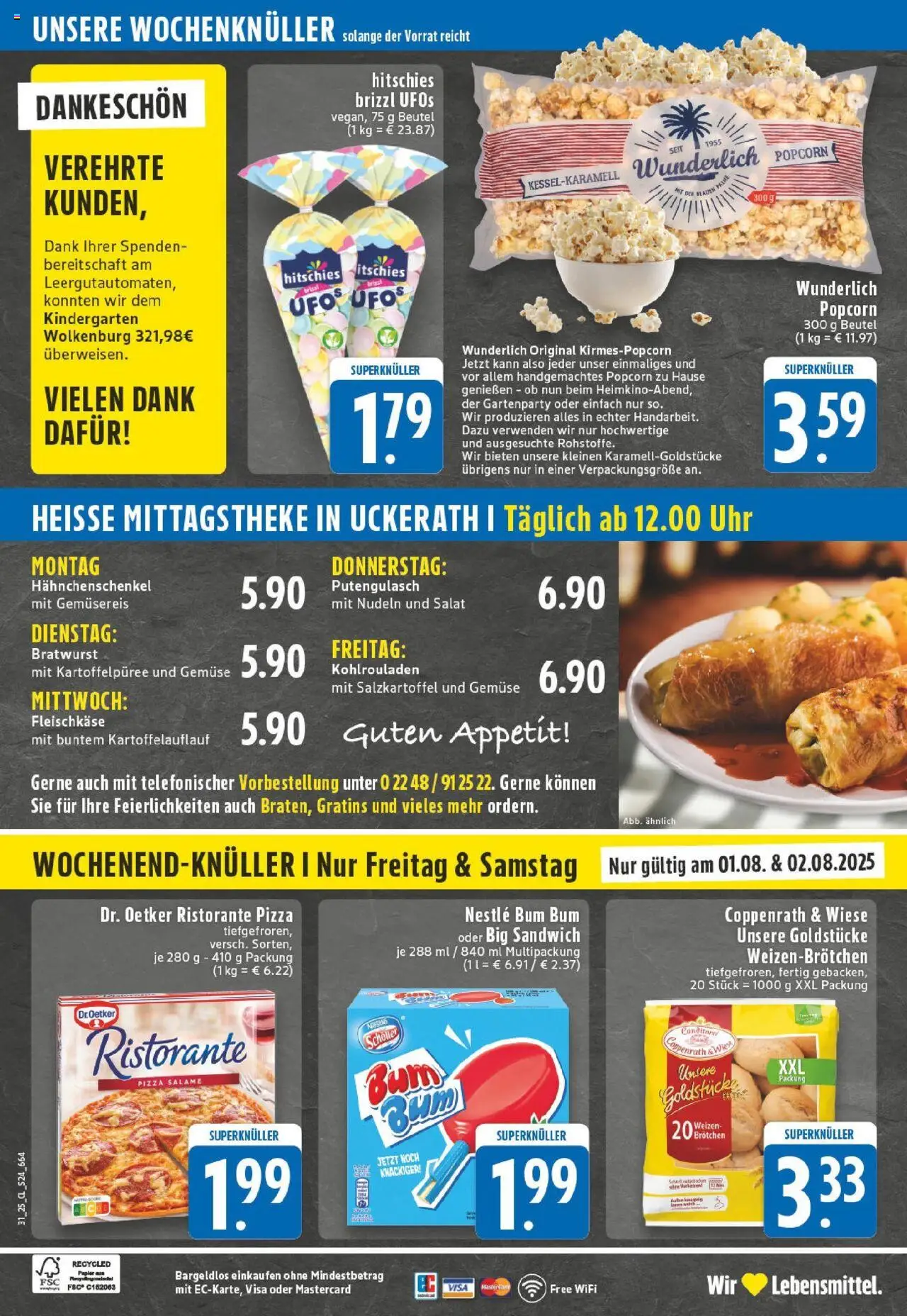 Edeka prospekt Hennef - Uckerath	 - gültig ab dem 27.07.2025 | Seite: 24 | Produkte: Ristorante, Pizza, Nudeln, Uhr