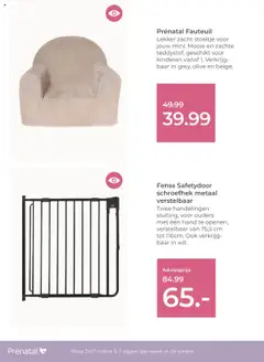 Prénatal - Folder - Voorbeeld van een folder van Prénatal, geldig van 20.10.2025 | Pagina: 23 | Producten: Fauteuil