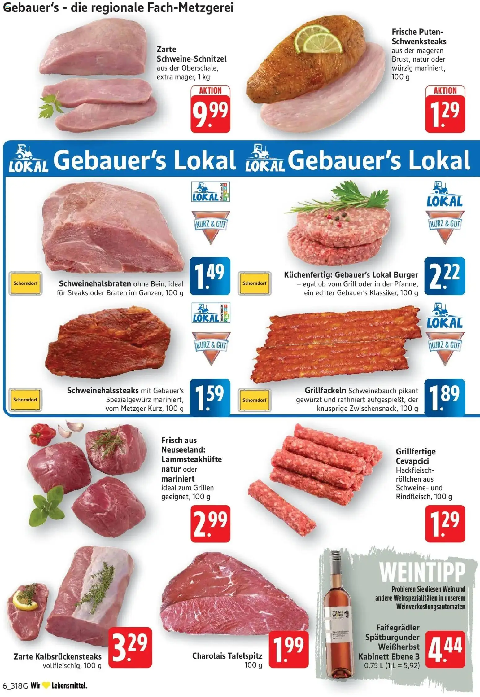 Edeka prospekt Göppingen	 – gültig ab 12.04.2026 | Seite: 6 | Produkte: Grill, Cevapcici, Schnitzel, Wein