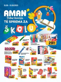 Aman back to school - pregled Aman kataloga - važi od 15.08.2025
