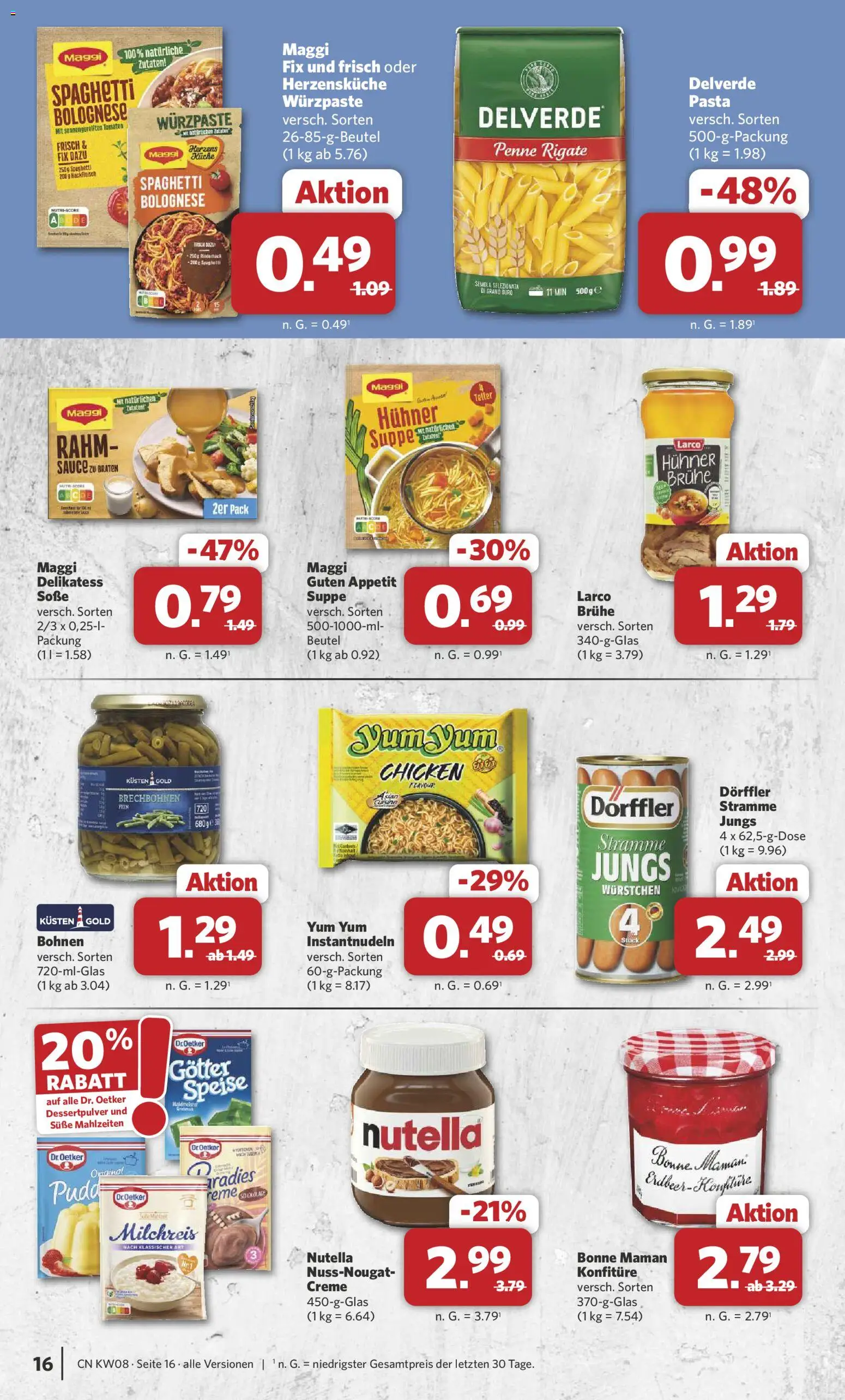 Combi Prospekt 	 – gültig ab 16.02.2026 | Seite: 17 | Produkte: Maggi, Soße, Bonne maman, Hackfleisch