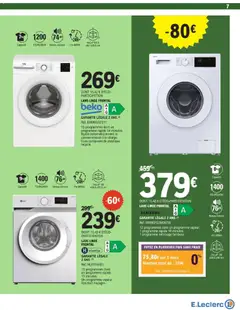 E.Leclerc - Prévisualisation de LAVE-LINGE FRONTAL beko, 15 programmes dont un programme rapide 14 minutes. Ajuste automatiquement la consommation à la charge. Cuve composée de plastique recyclé. valide à partir de 24.03.2026 | Page: 7 | Produits: Lave linge