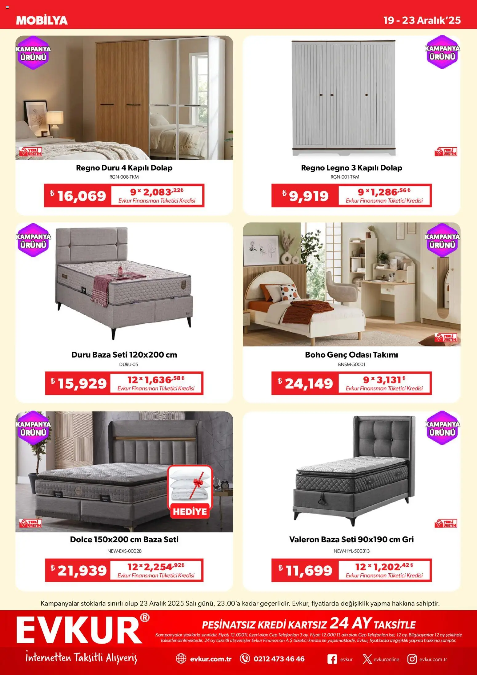 Evkur Muhteşem Fırsatlar - 19.12.2025 tarihinden itibaren geçerlidir | Sayfa: 10