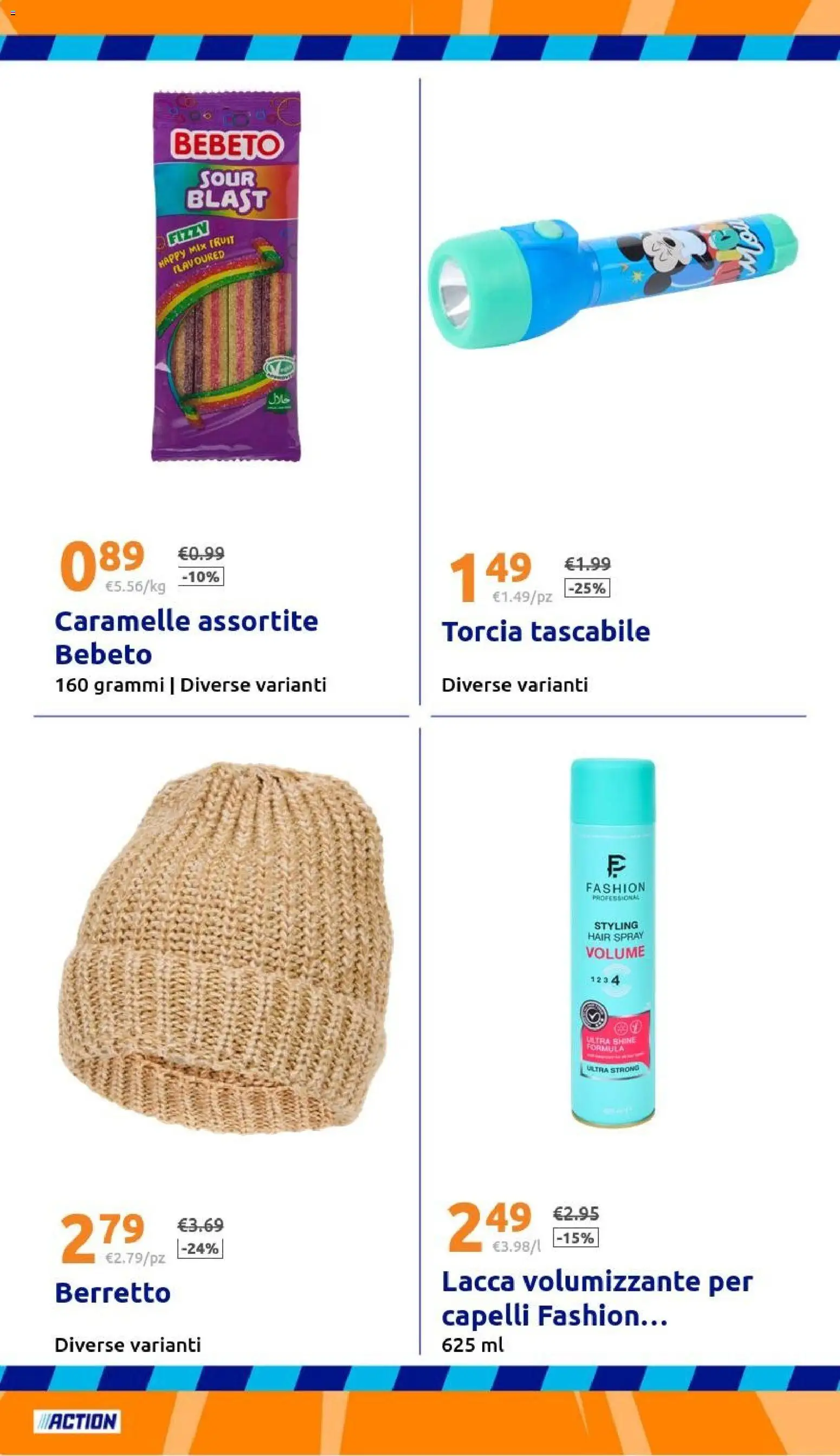 Volantino Action del 31.12.2025 | Pagina: 28 | Prodotti: Lacca, Caramelle, Torcia