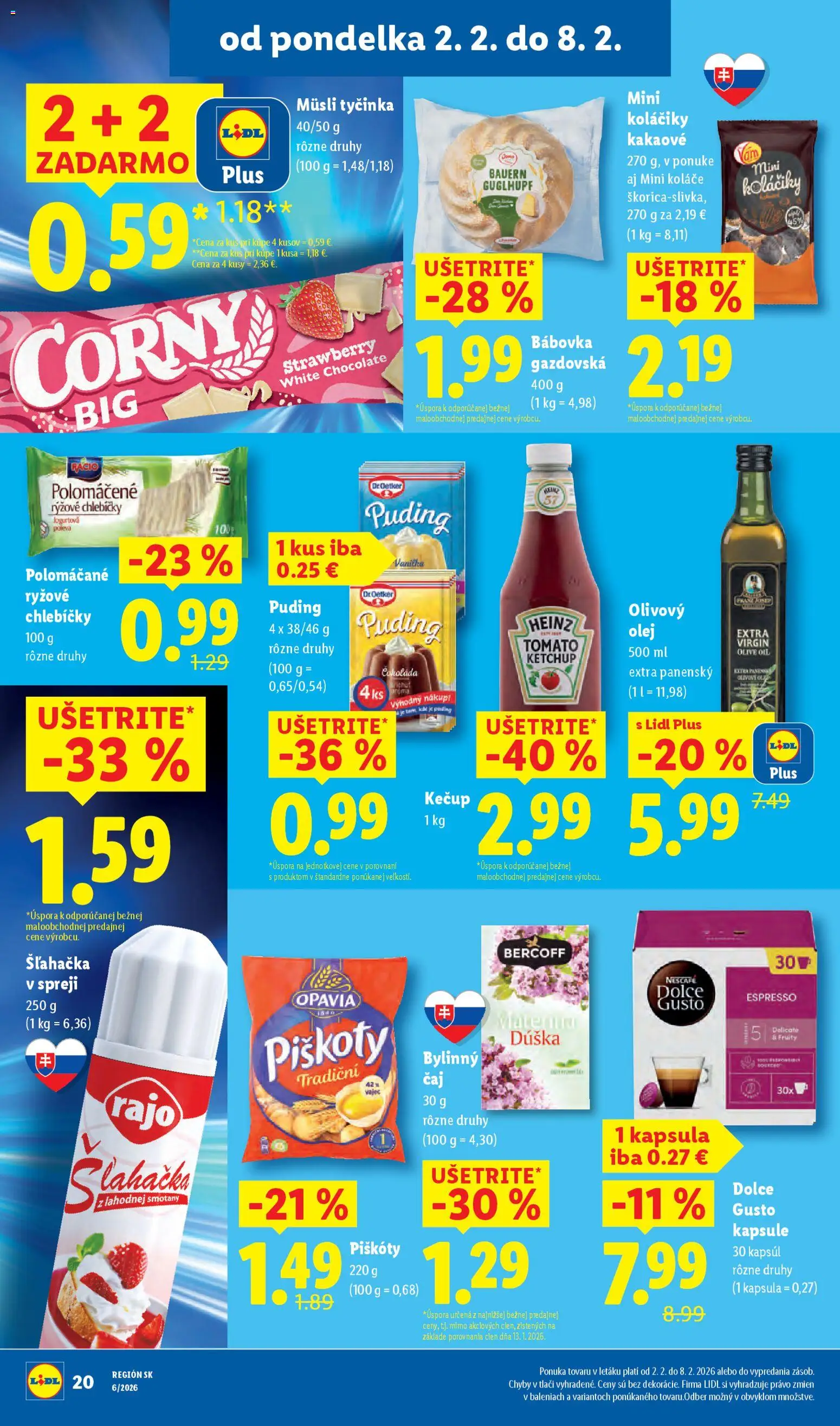 Nové Lidl akcie – leták je platný od 02.02.2026 | Strana: 24 | Produkty: Dolce Gusto, Kečup, Šľahačka
