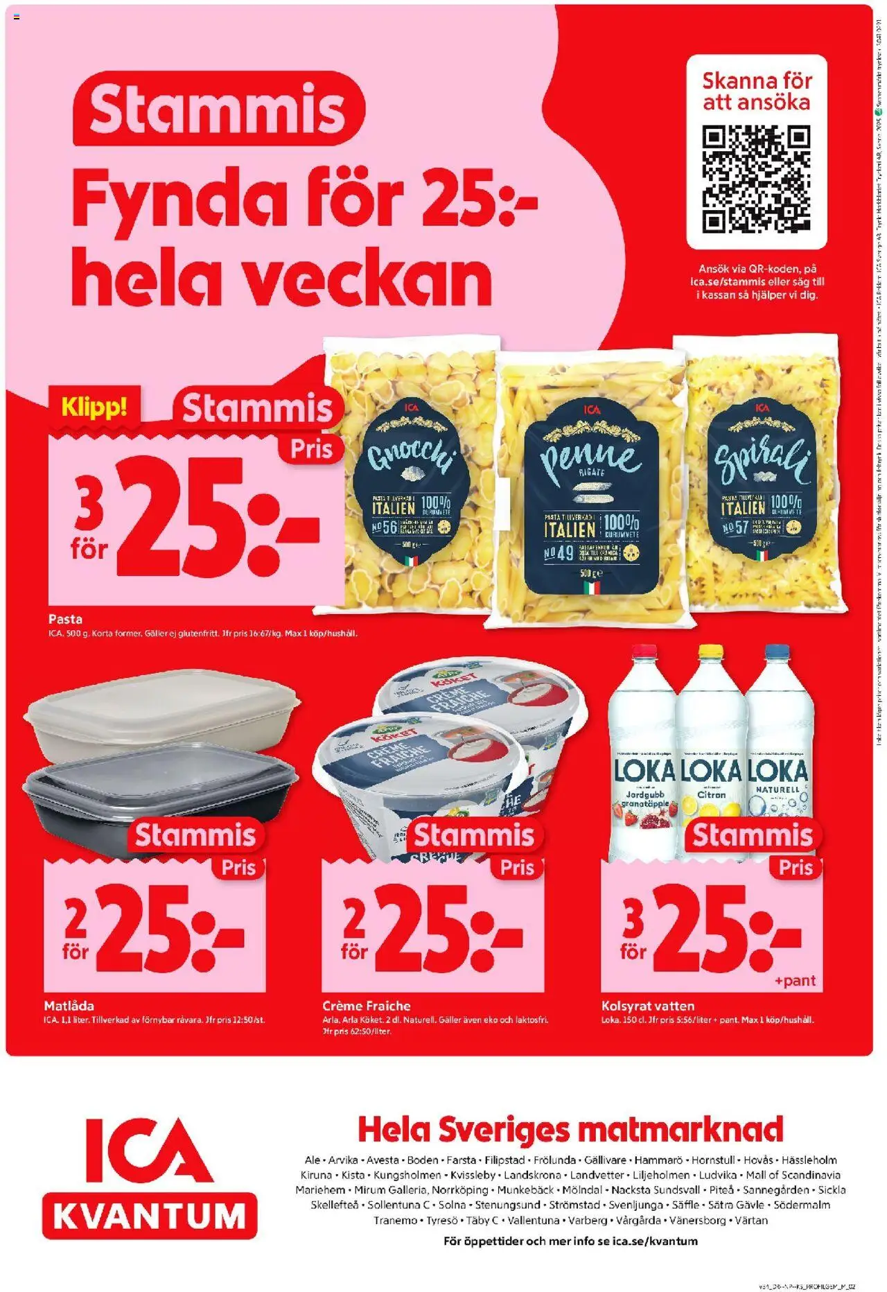 ICA Kvantum reklamblad aktuell från 18.08.2025 | Sida: 10 | Produkter: Loka, Creme fraiche, Matlåda, Citron